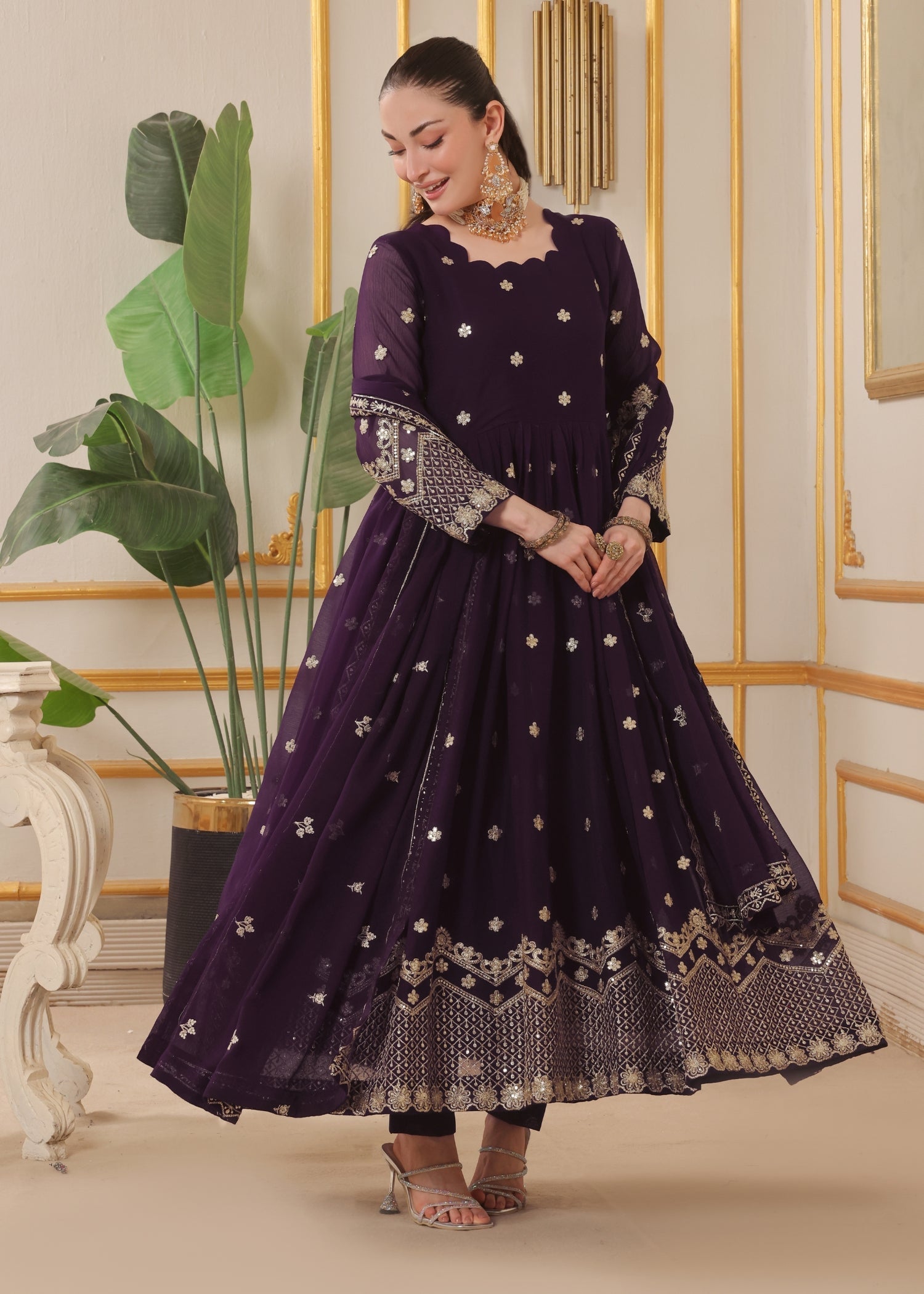 Abaan Zohan Dhanak Purple Women 3pcs