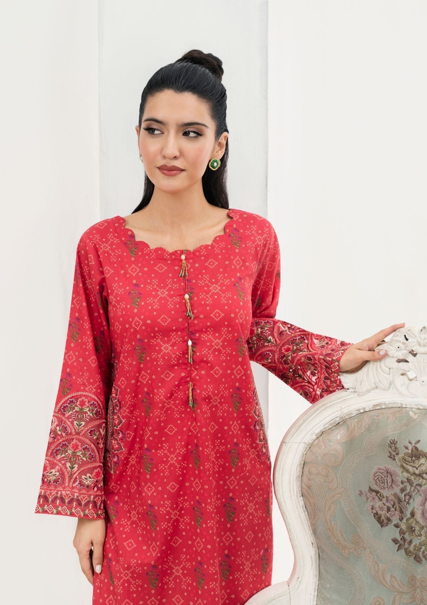 Alfatah Pret Printed Lawn with Embroidery GULZAAR S25 0004 Women 2pcs