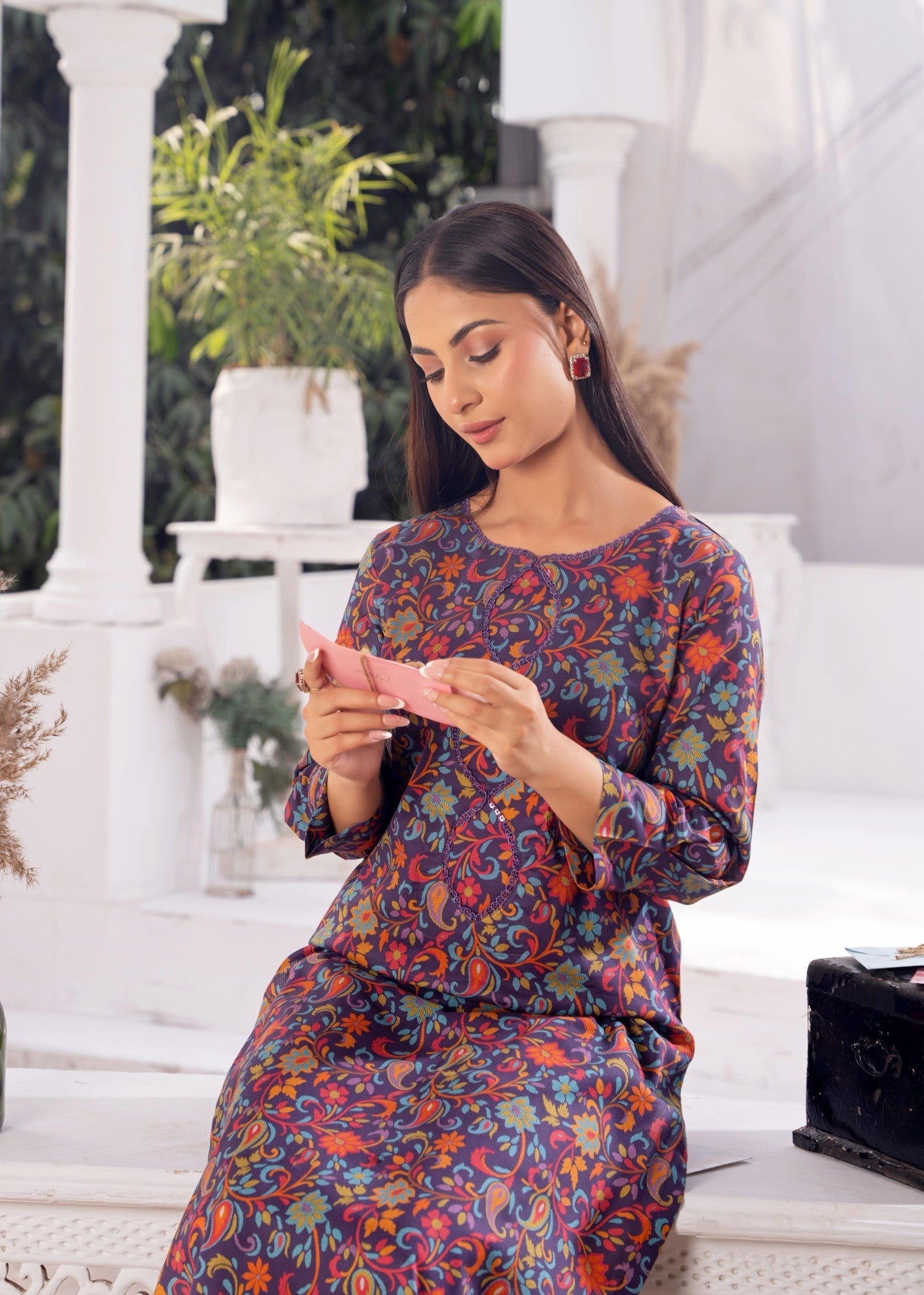 B.K Clothings Floral Forast 2pice Women 2pcs