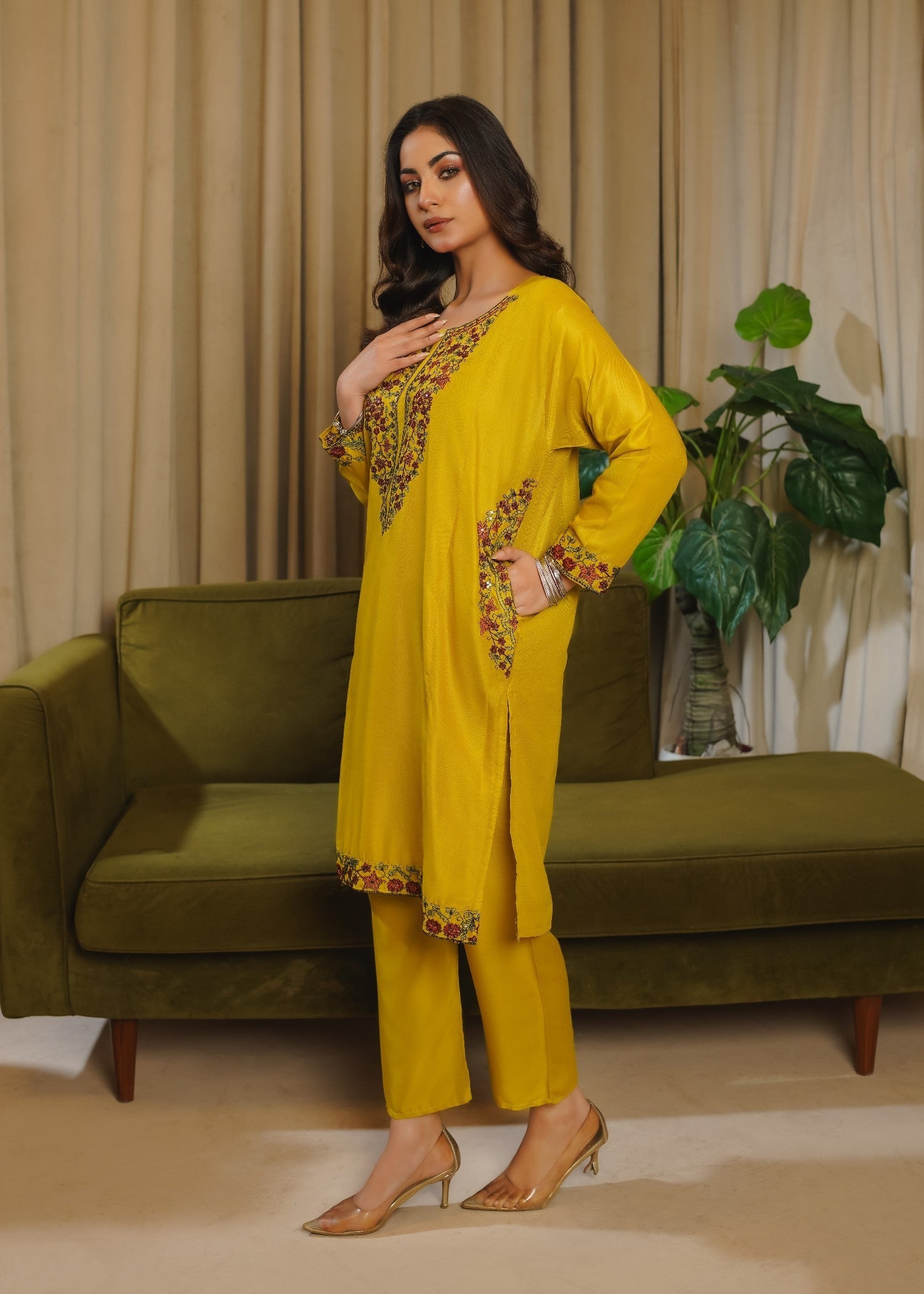 Bin Fatteh Fashion POCKET SEQUENCE Women 2pcs