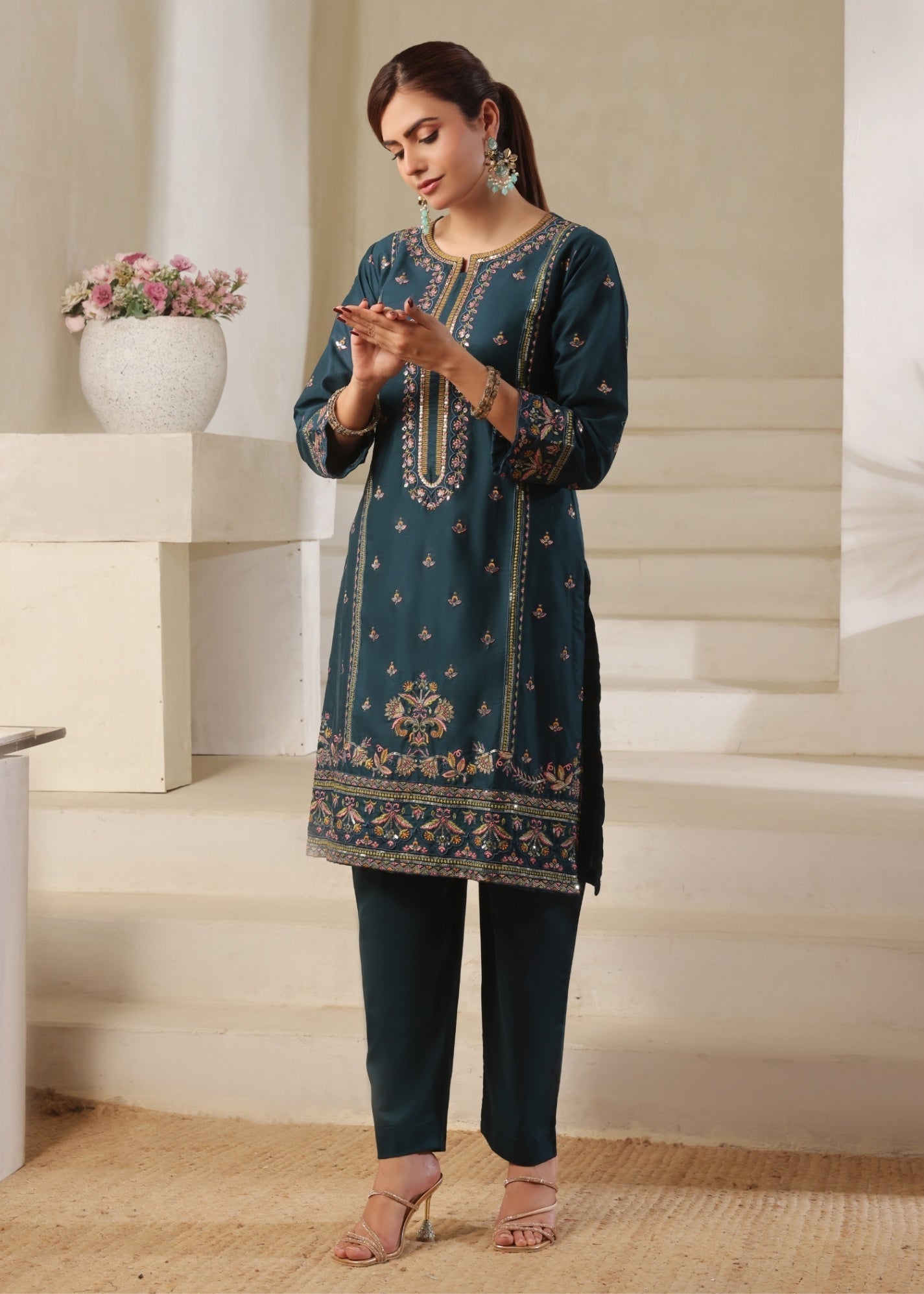 Ayra Pret Rang Deep Sea Green Women 2pcs