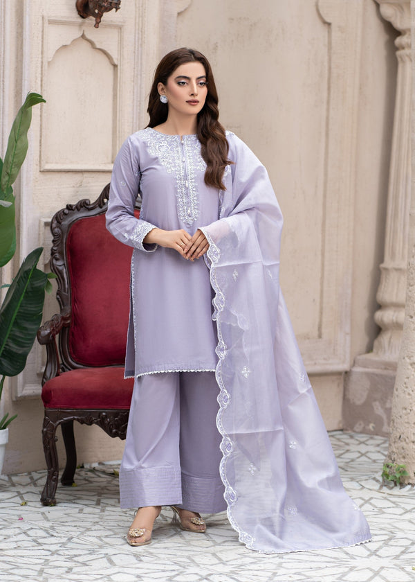 Madame Embroidered Cotton Suit 2757 Women 3pcs