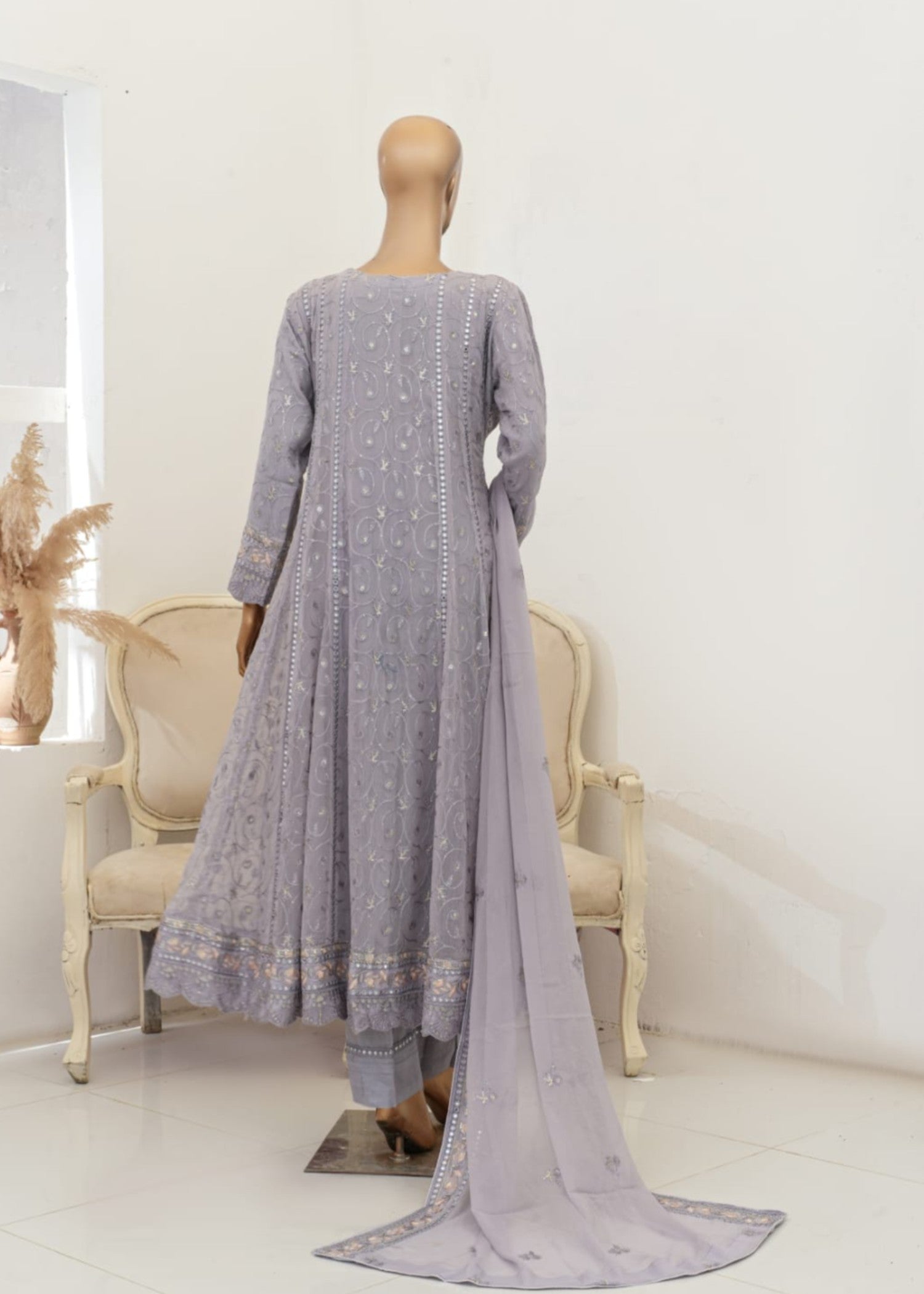 Ahmed Creations Mahajabeen Grey Women 3pcs