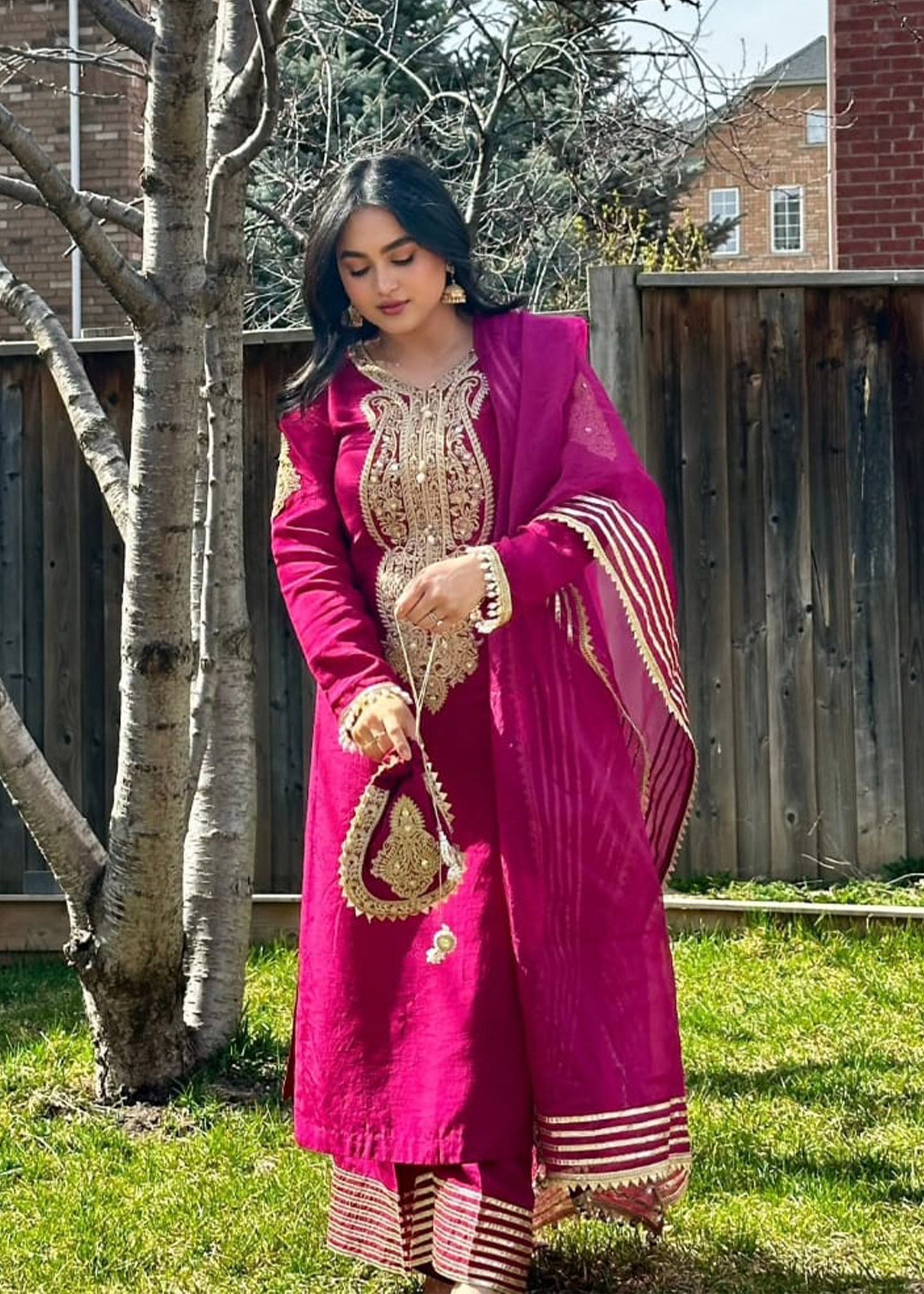 Rang-e-Haya Zareen Magenta Purplea Women 3pcs