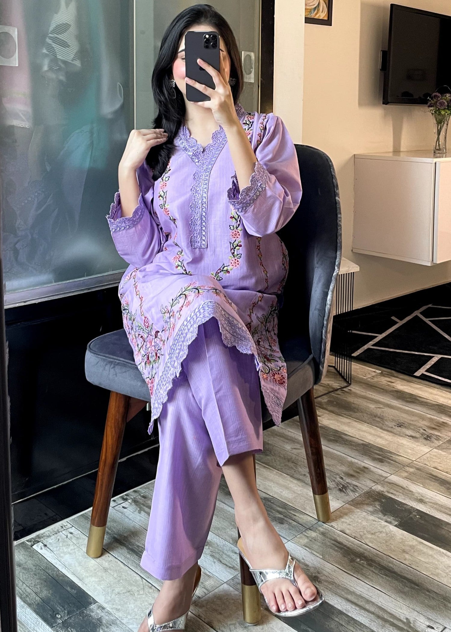 Tehzeeb Libas GULNAZ COLIC EMBROIDERED Women 2pcs