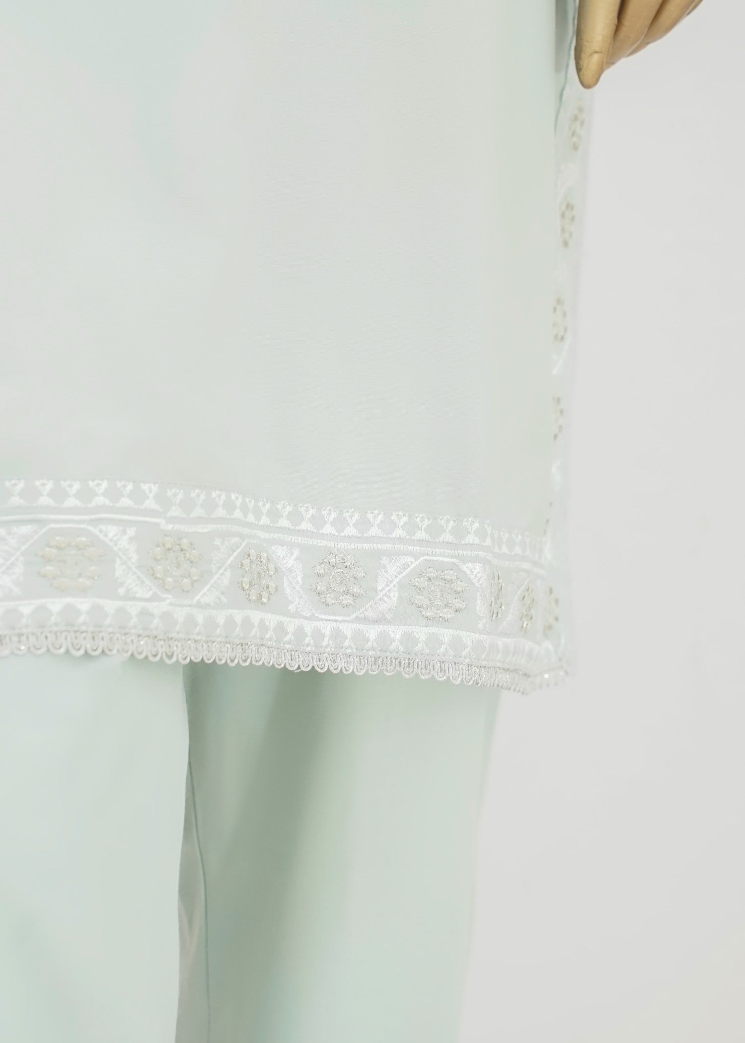 AYLA STUDIO Solid Embroidered SE250402 HAREEM Women 2pcs