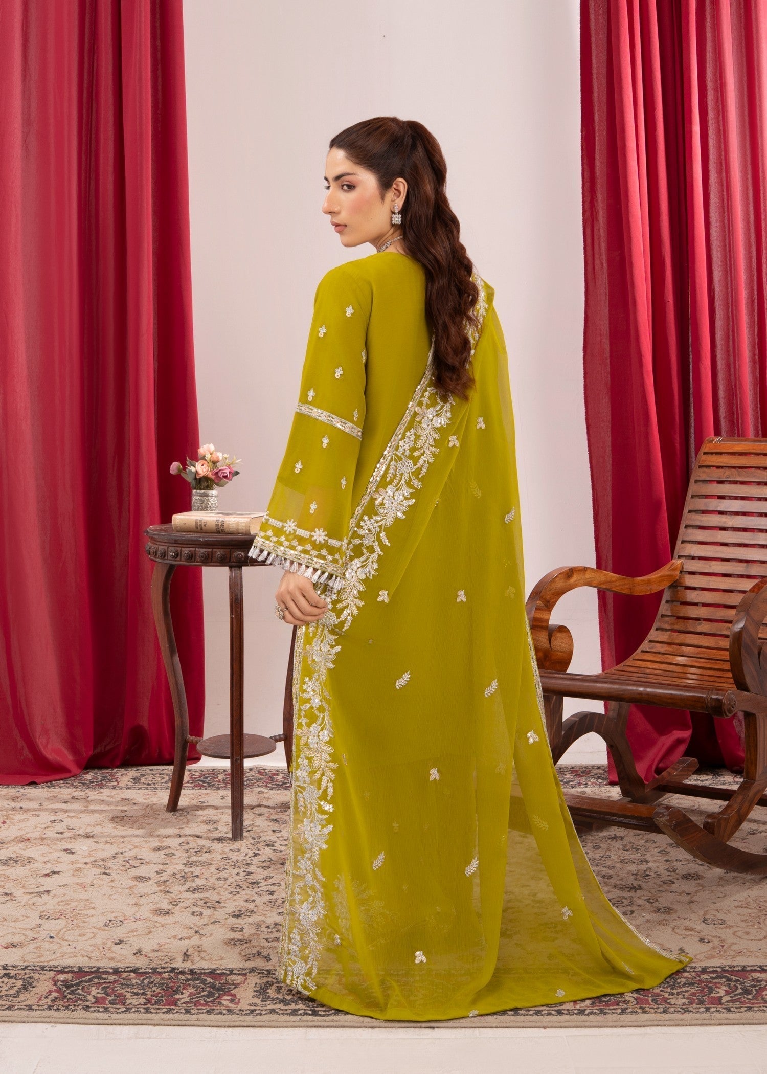 Four Season Boutique AFSHEEN PARROT GREEN Women 3pcs