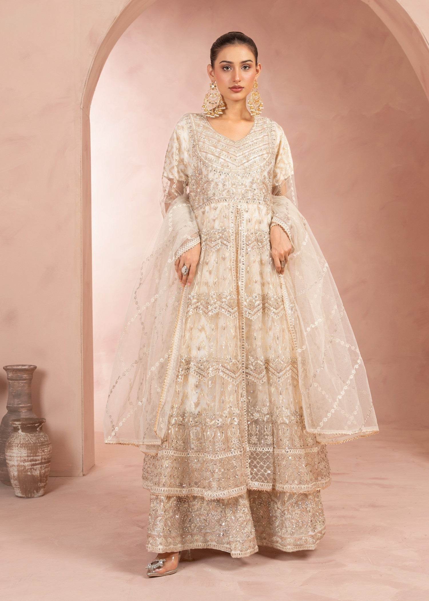 Four Season Boutique MAHRANI CREAM GOLD Women 3pcs