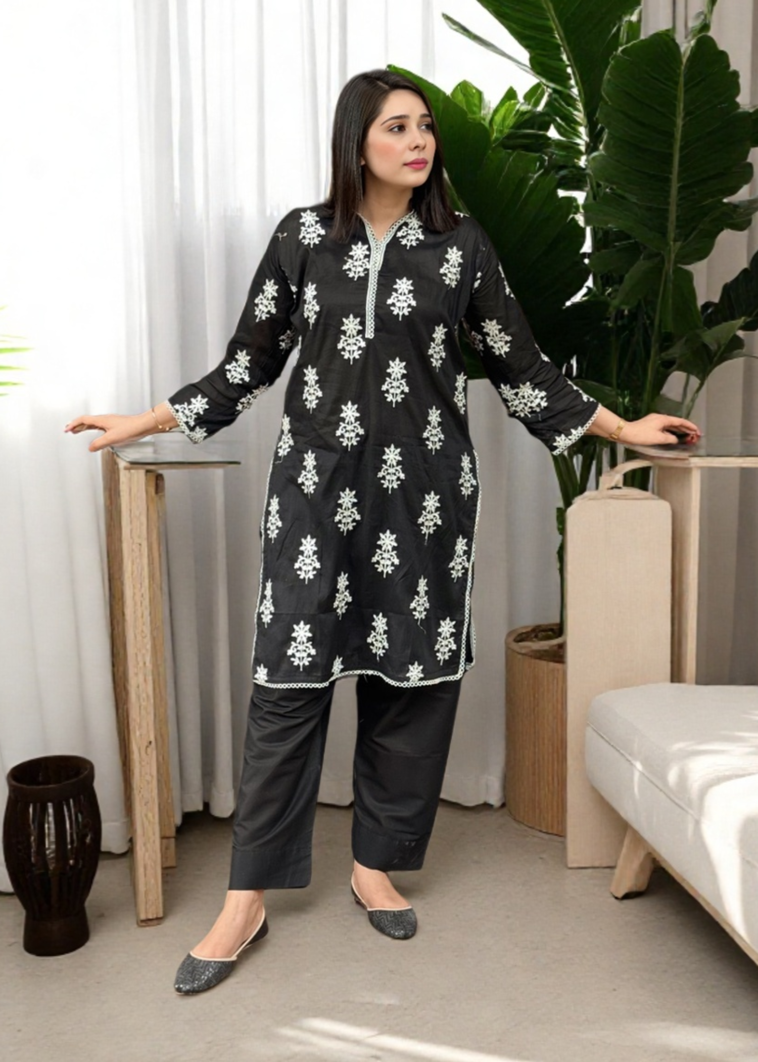 Mirhal Fashion Meme Black Women 2pcs