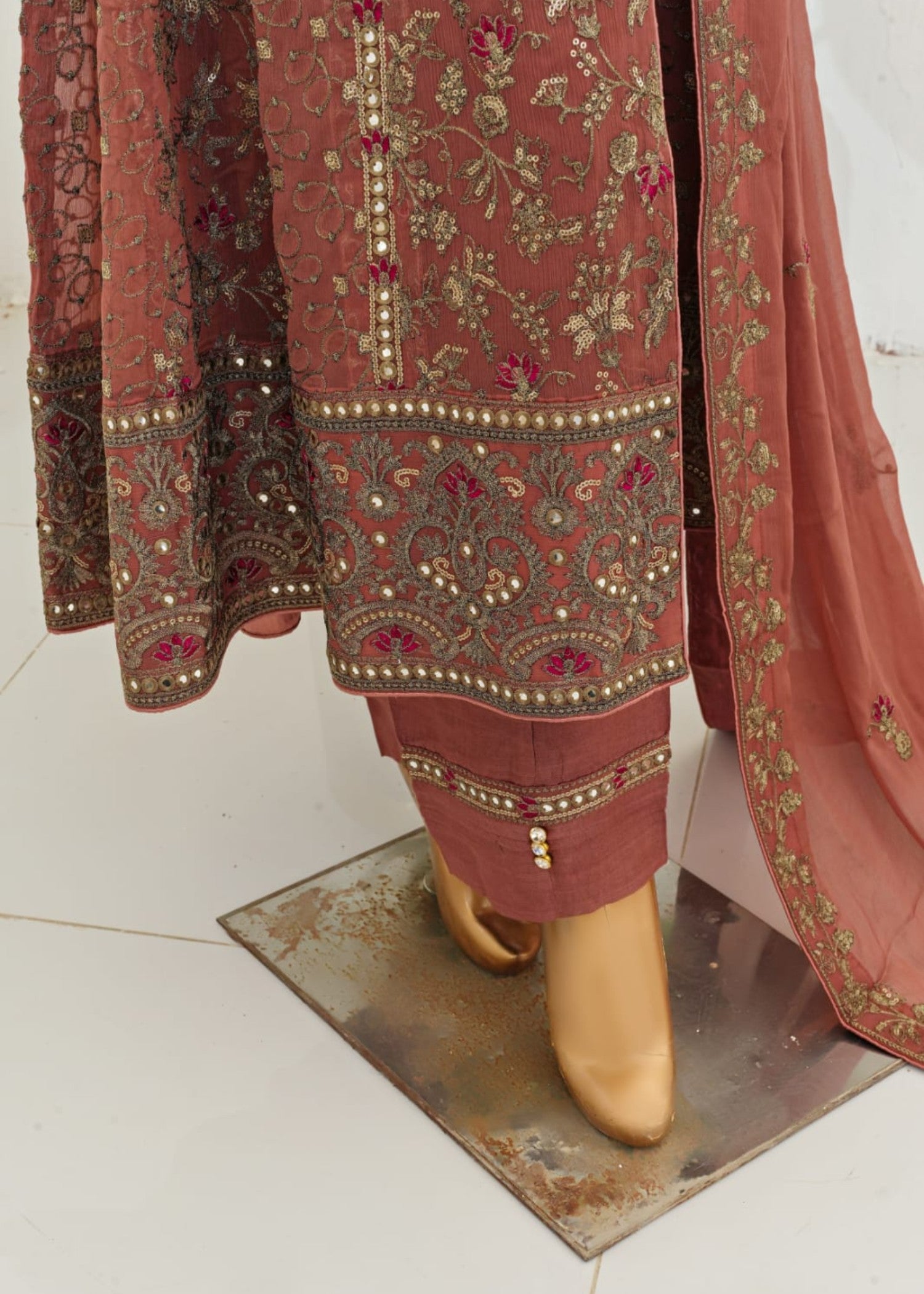 Ahmed Creations RIMSHA ROSE WOOD Women 3pcs