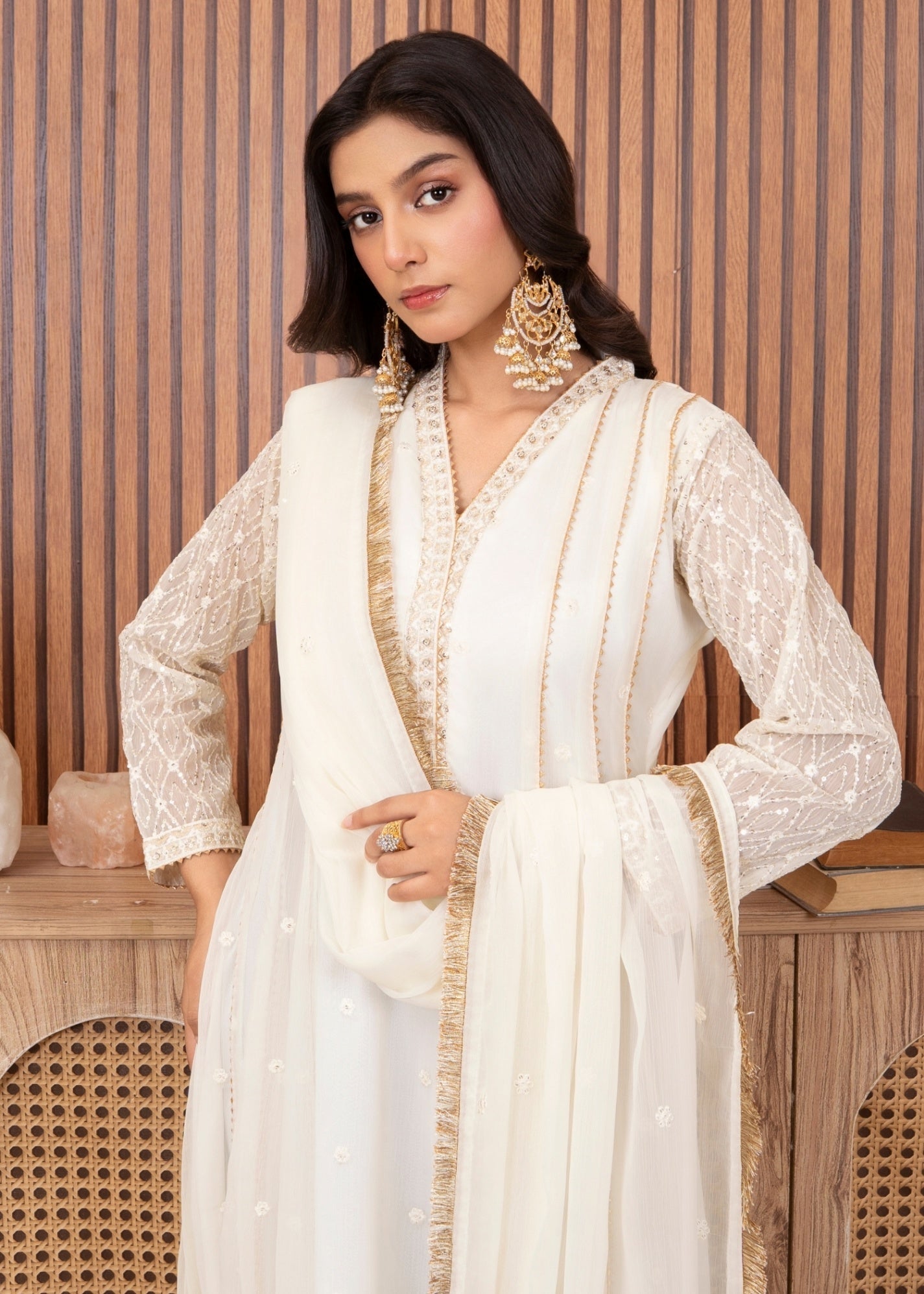 Abaan Zohan Kashish Off White Women 3pcs
