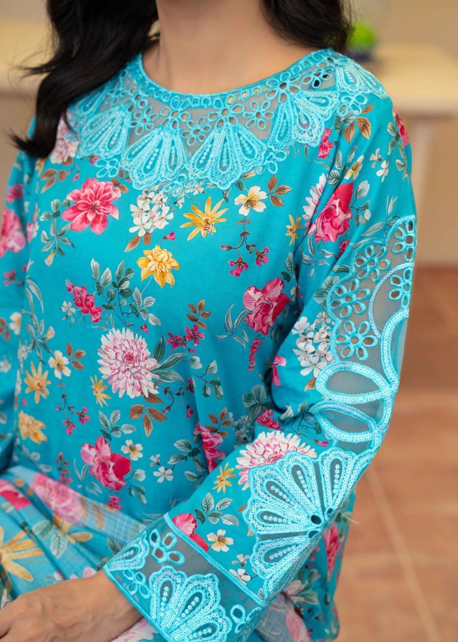 Gul Fashion Embroidered Lawn Kurta Set 12 Women 3pcs