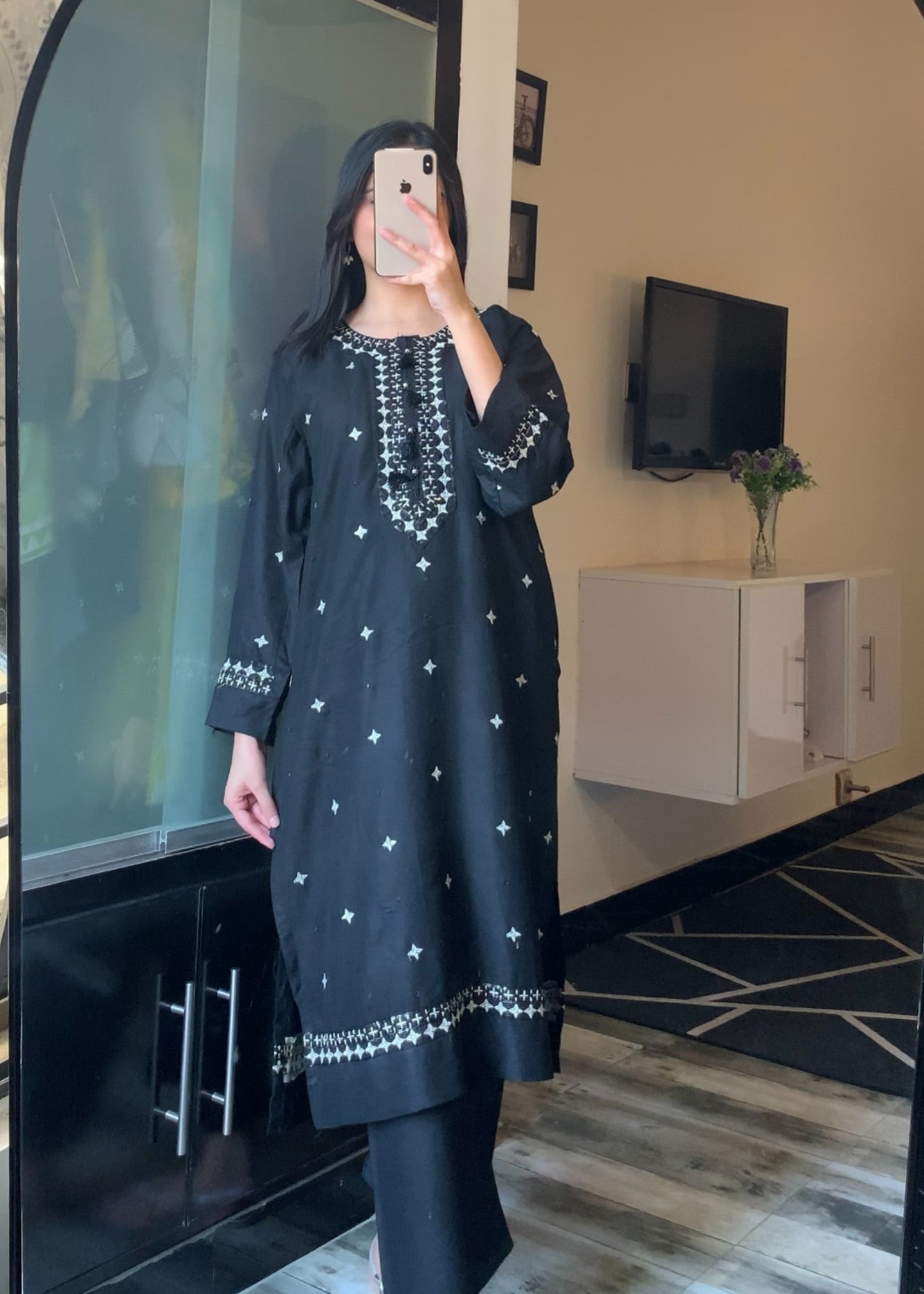 Tawakal Closet BLACK TUSSEL Women 2pcs