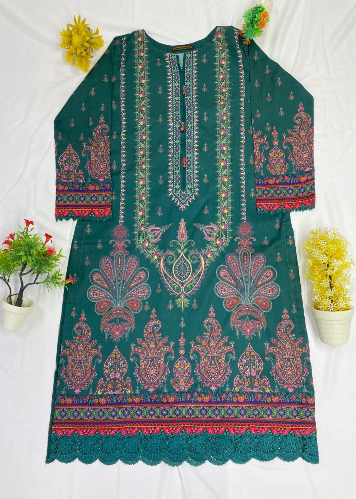 Mausammary Prints Pret Emerald Women 3pcs