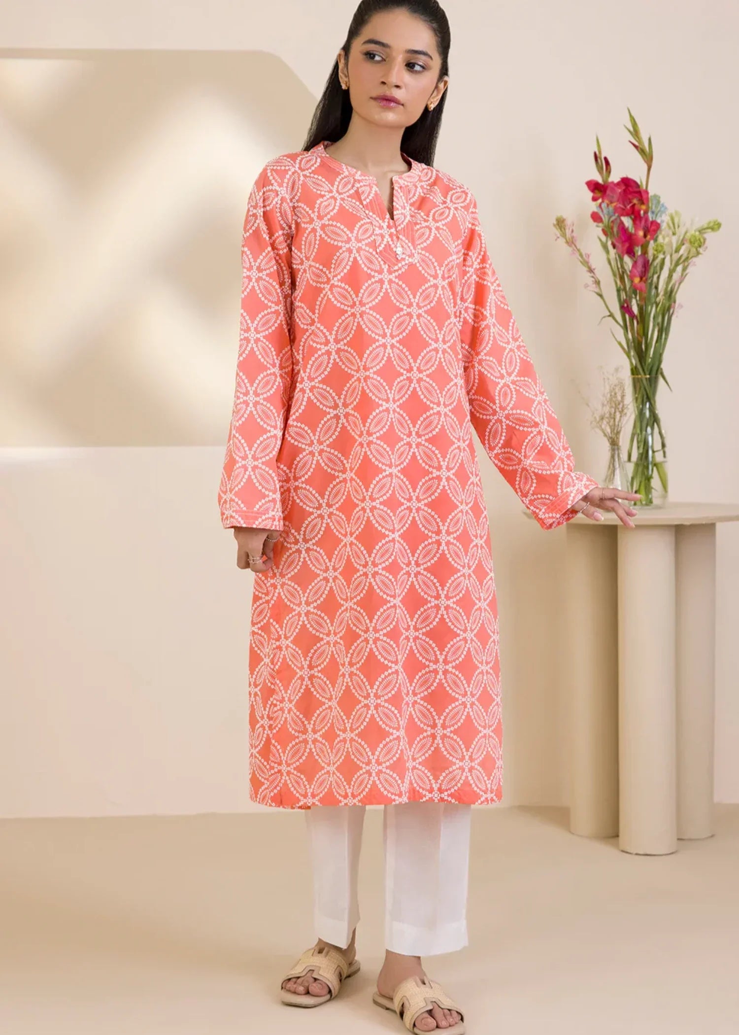 Zellbury WPS2511733 Coral Pink Women 1pcs