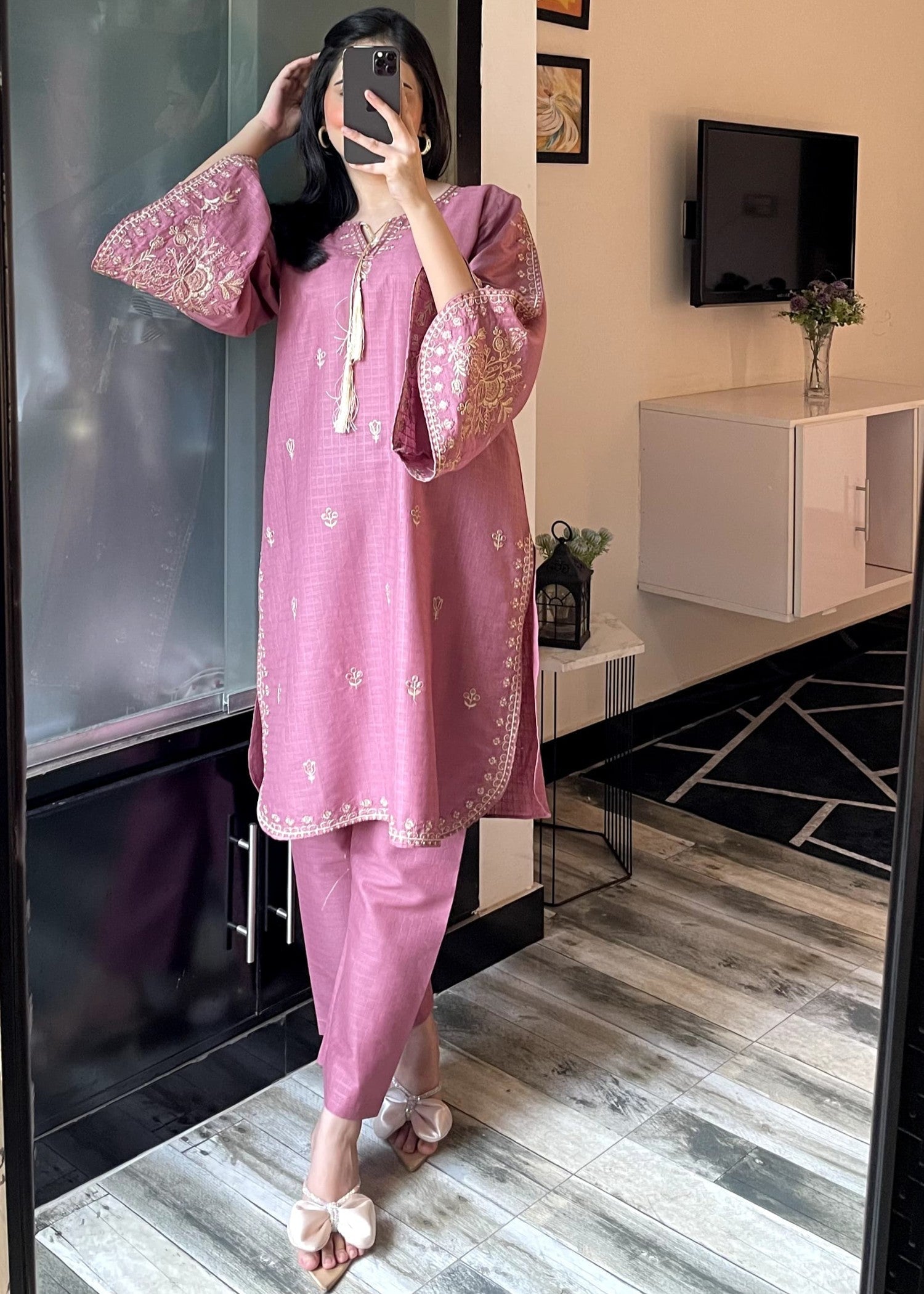 Tehzeeb Libas ZUNAIRA GAJRI Women 2pcs