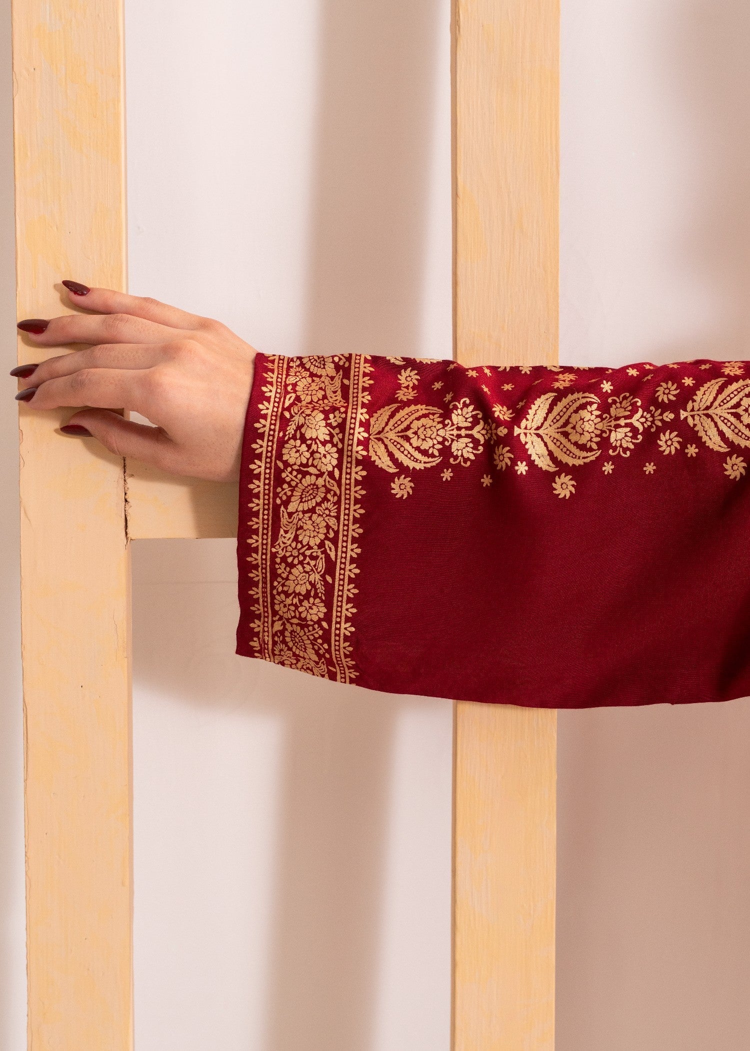 Zeekstore Maroon printed kurta Only Women 1pcs