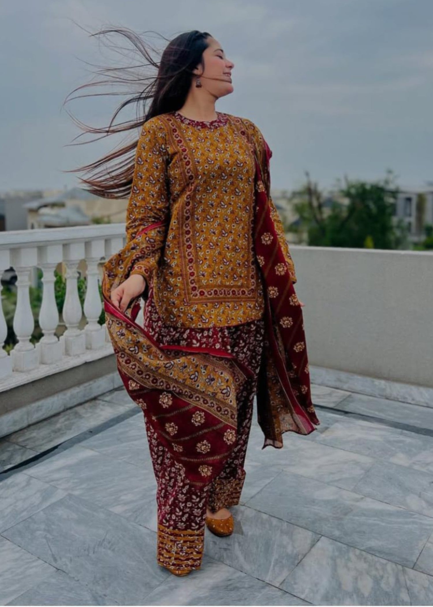 Tehzeeb Libas GULNAR DIGITAL Women 3pcs