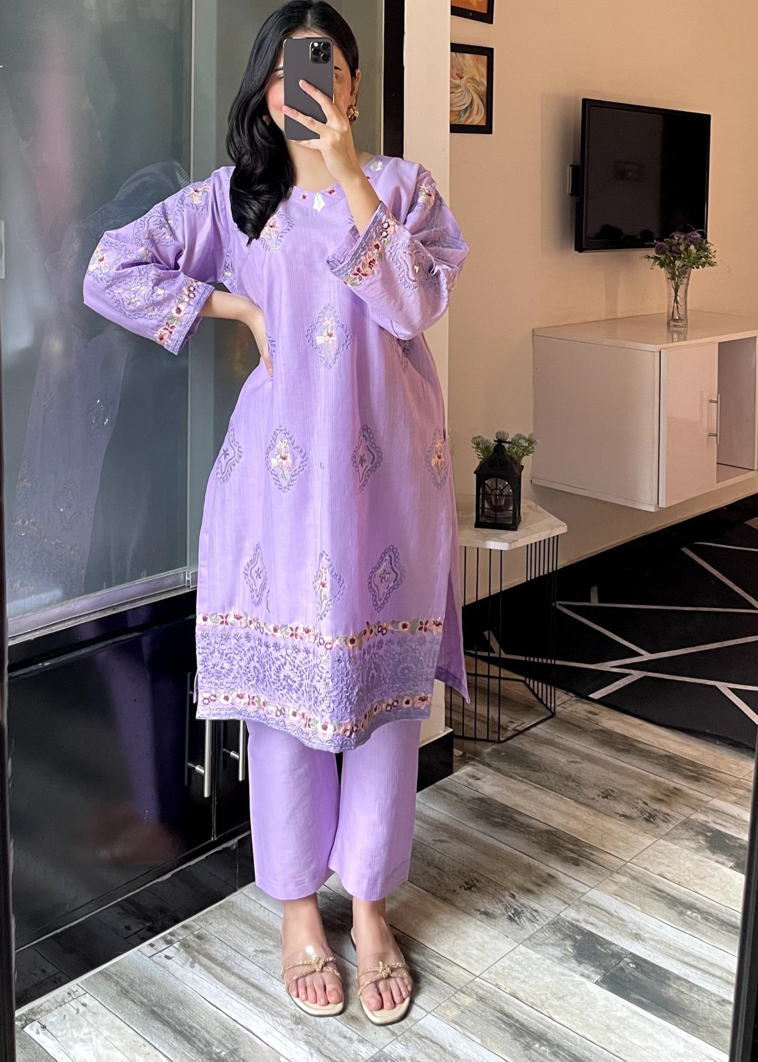 Tehzeeb Libas NOIR BLOOM Women 2pcs