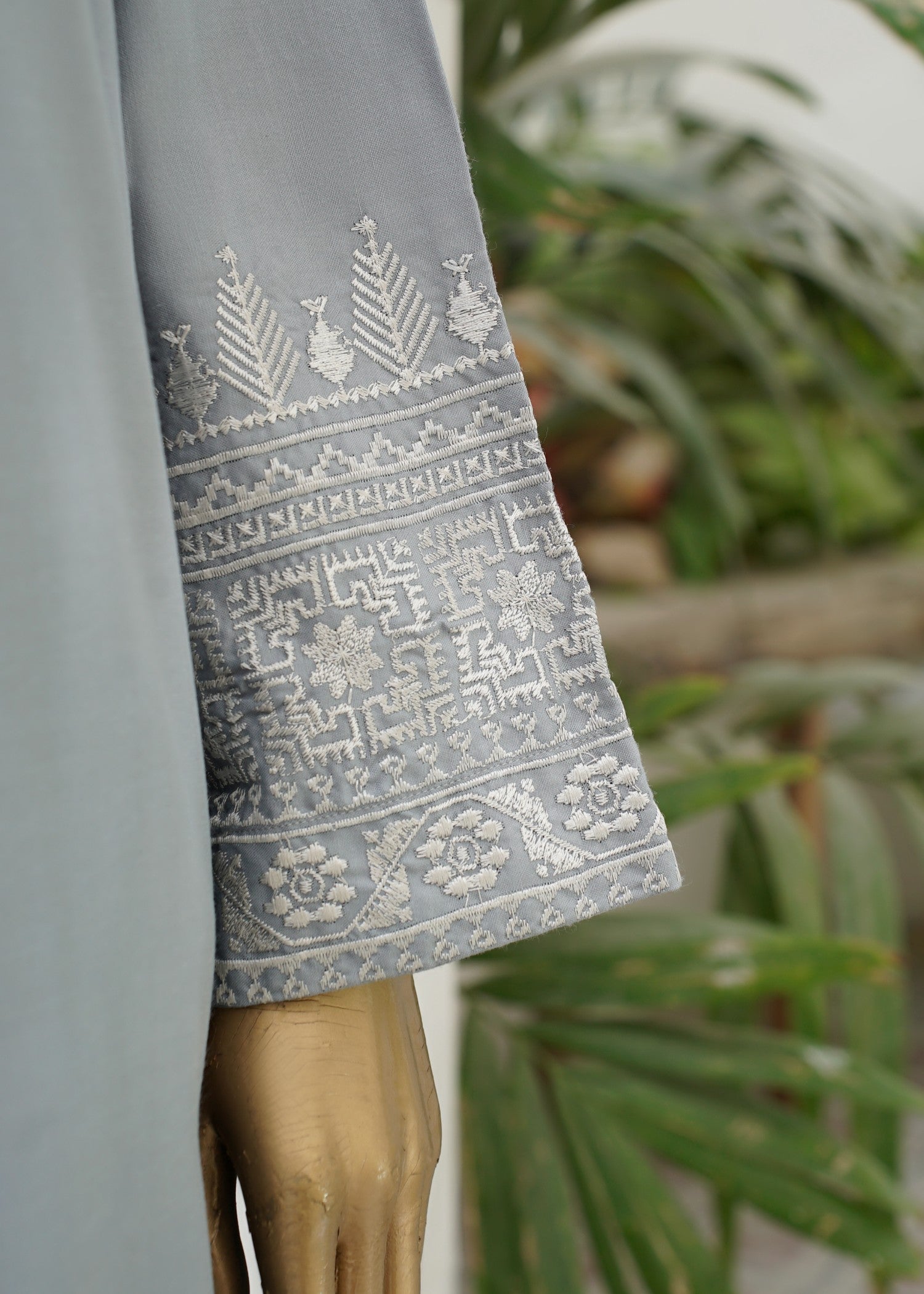 AYLA STUDIO Solid Embroidered SE250406 NEELOFAR Women 2pcs