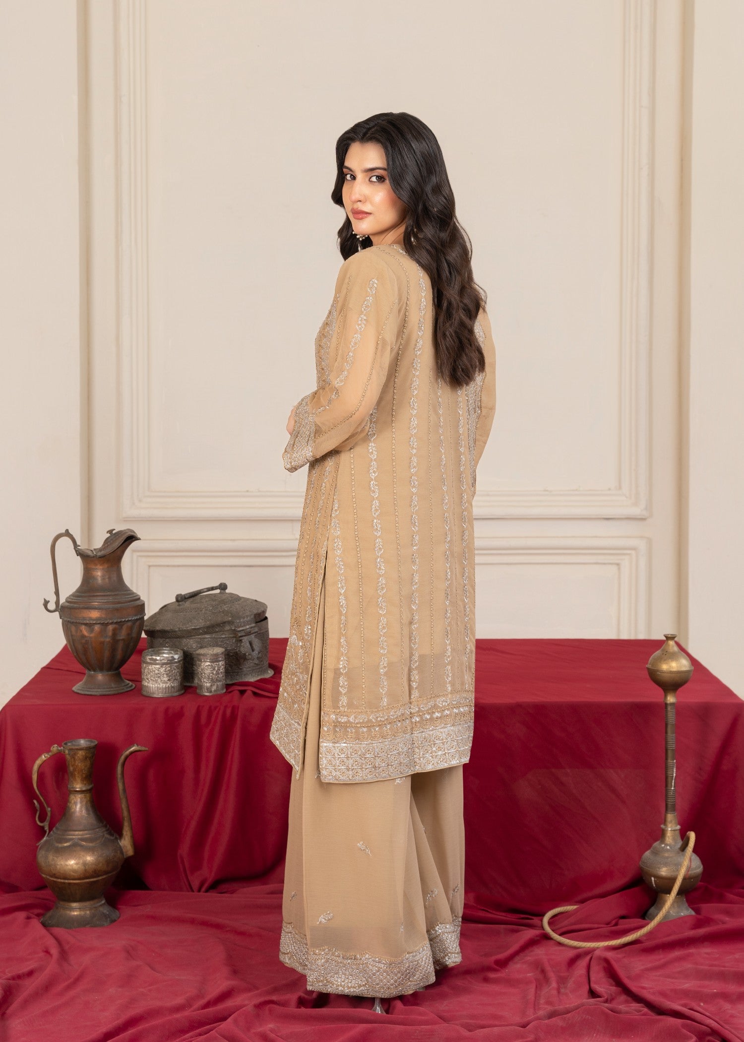 Four Season Boutique DIL ROOP SKIN BROWN Women 3pcs