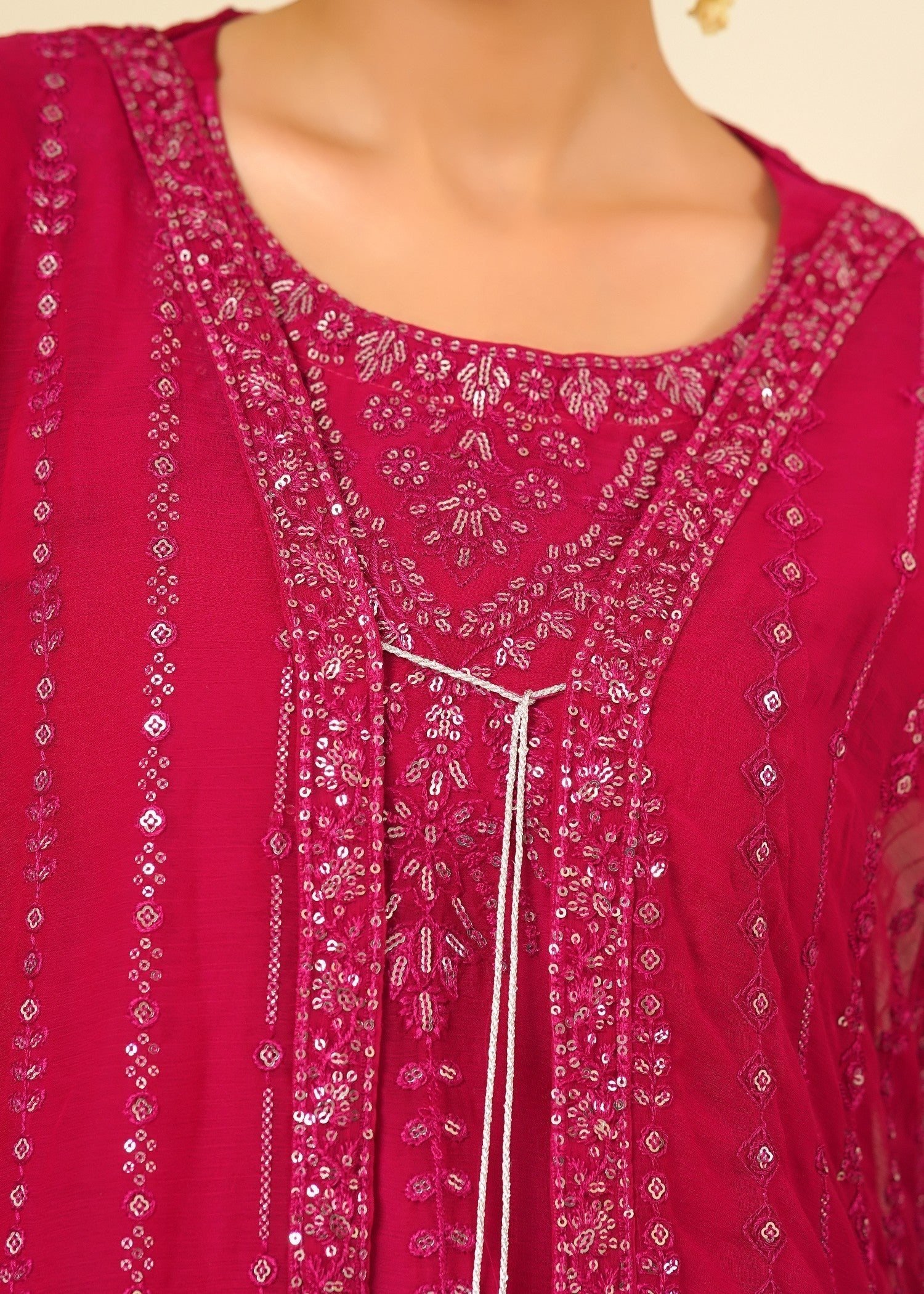 Rangoon Clothing Nameera Hot Pinkhoit Women 4pcs