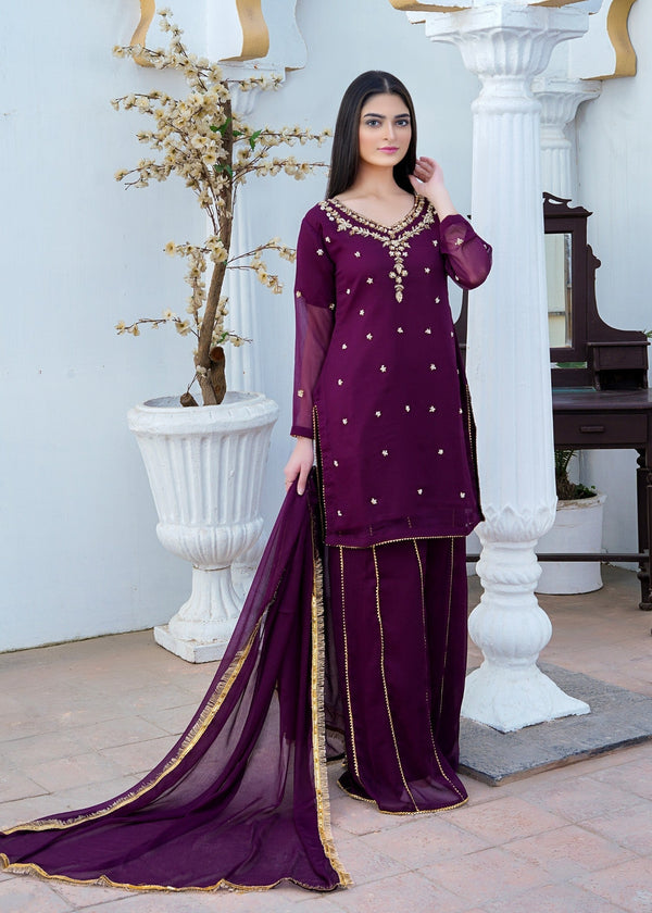 Miss & Mrs Chiffon ada p Women 3pcs