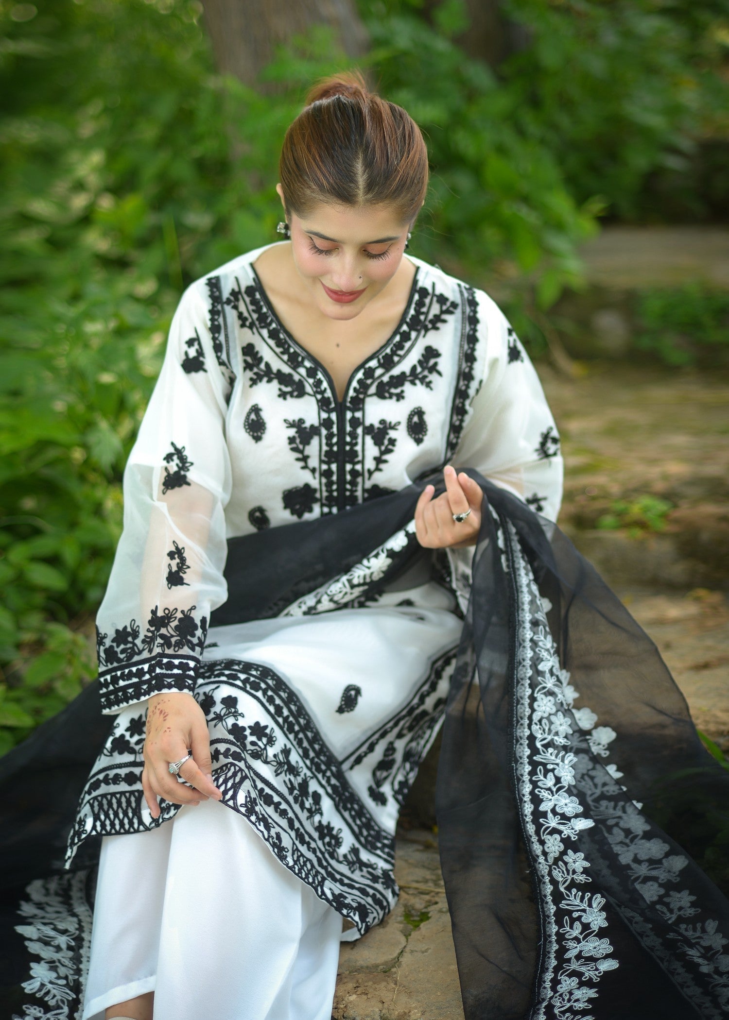 Preetpret White Daffodils Women 3pcs