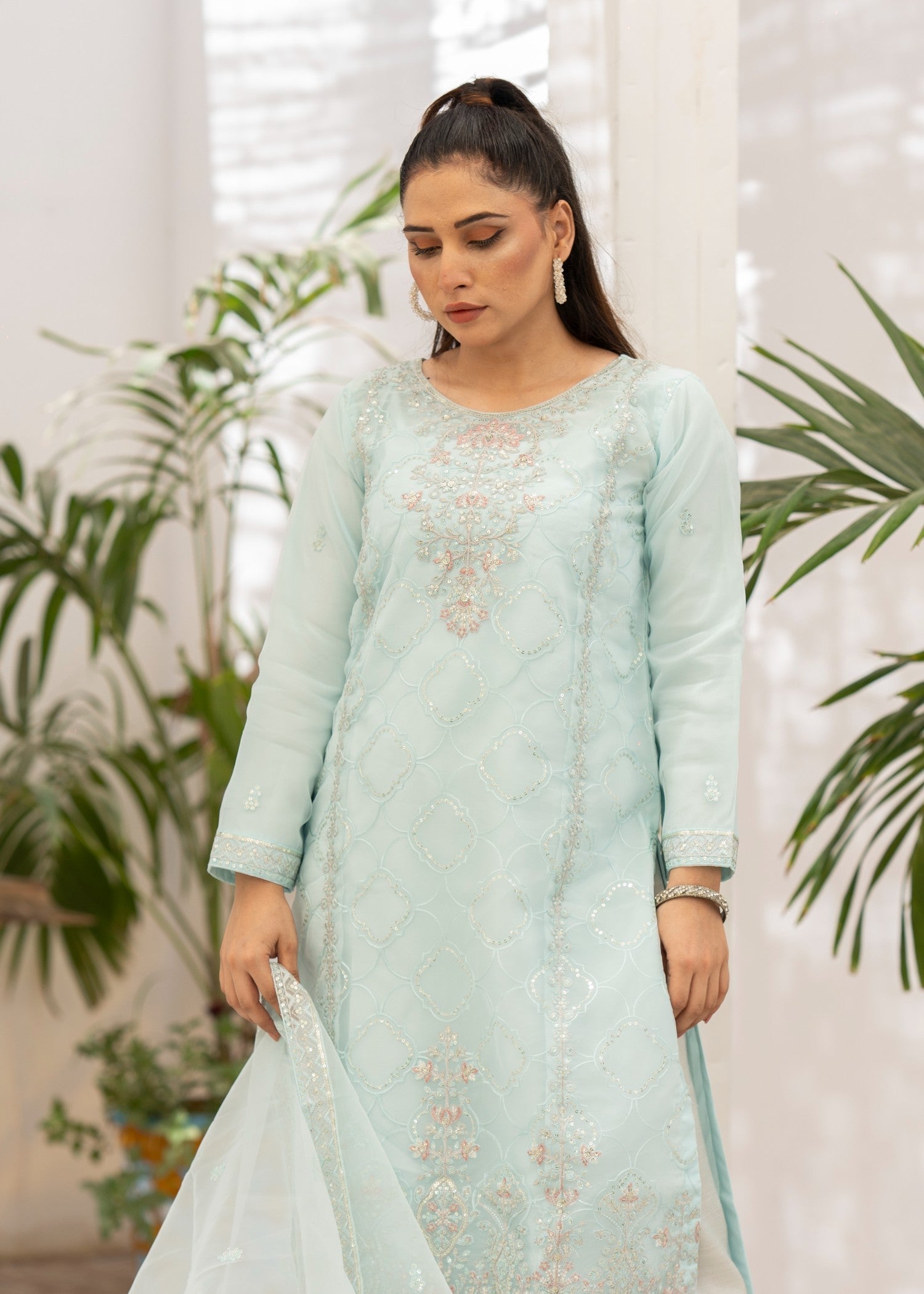 Zohan Ateeq Leena (Ice Blue) Women 3pcs