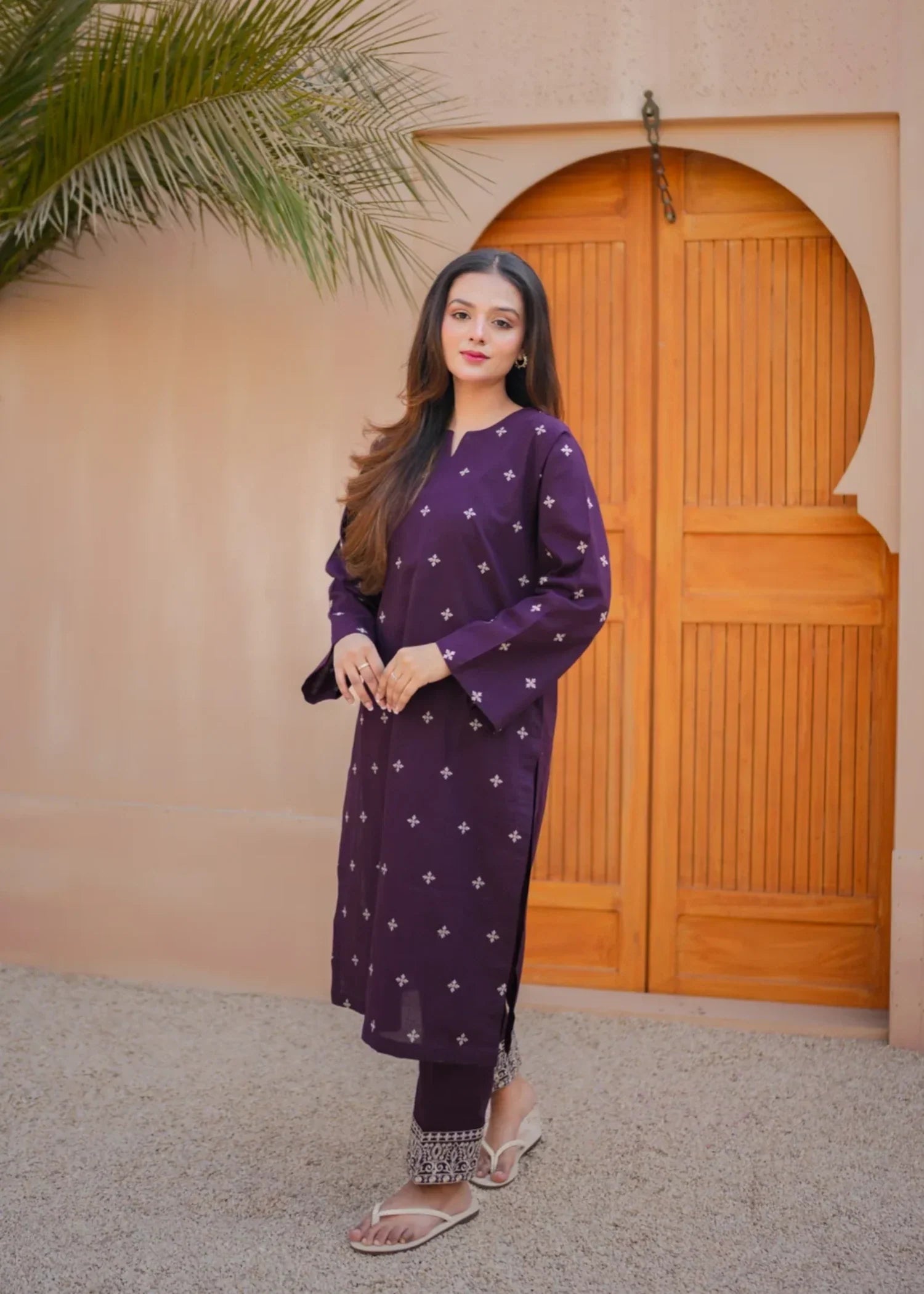 Kashqai Nyra Embroidered Women 2pcs