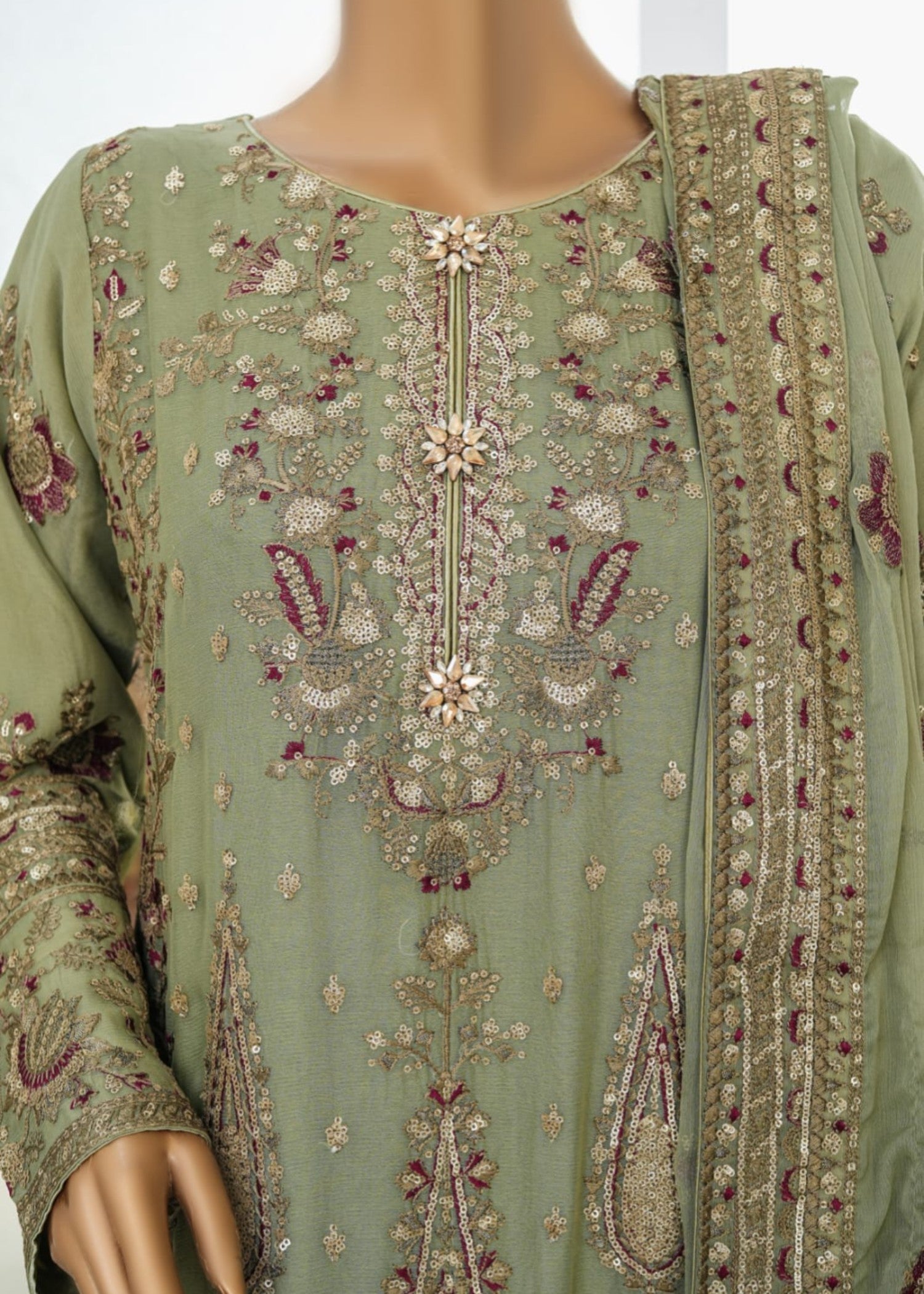 Ahmed Creations MAHROSH GREEN Women 3pcs