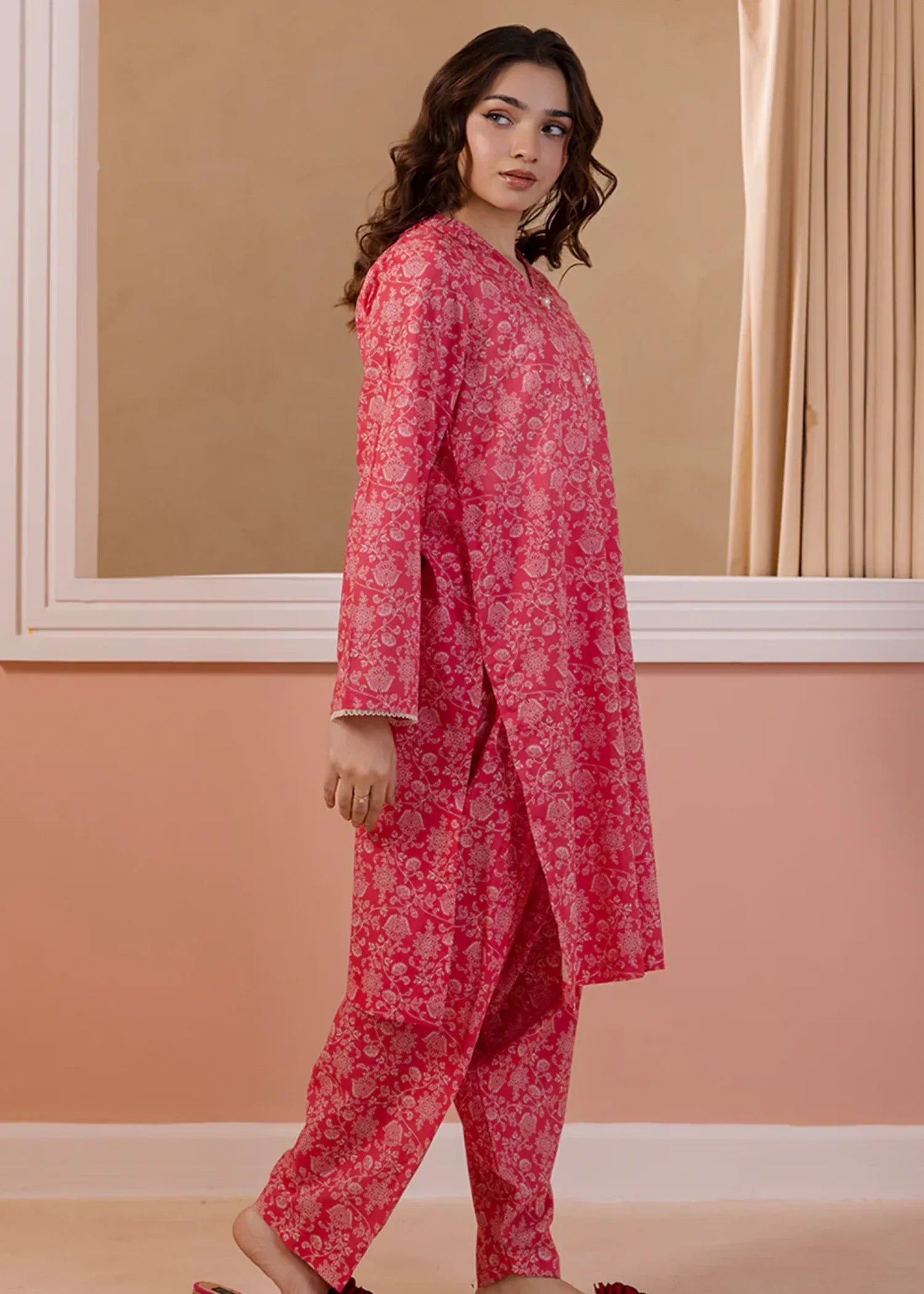 Zellbury WPS2521679 Coral pink Women 2pcs