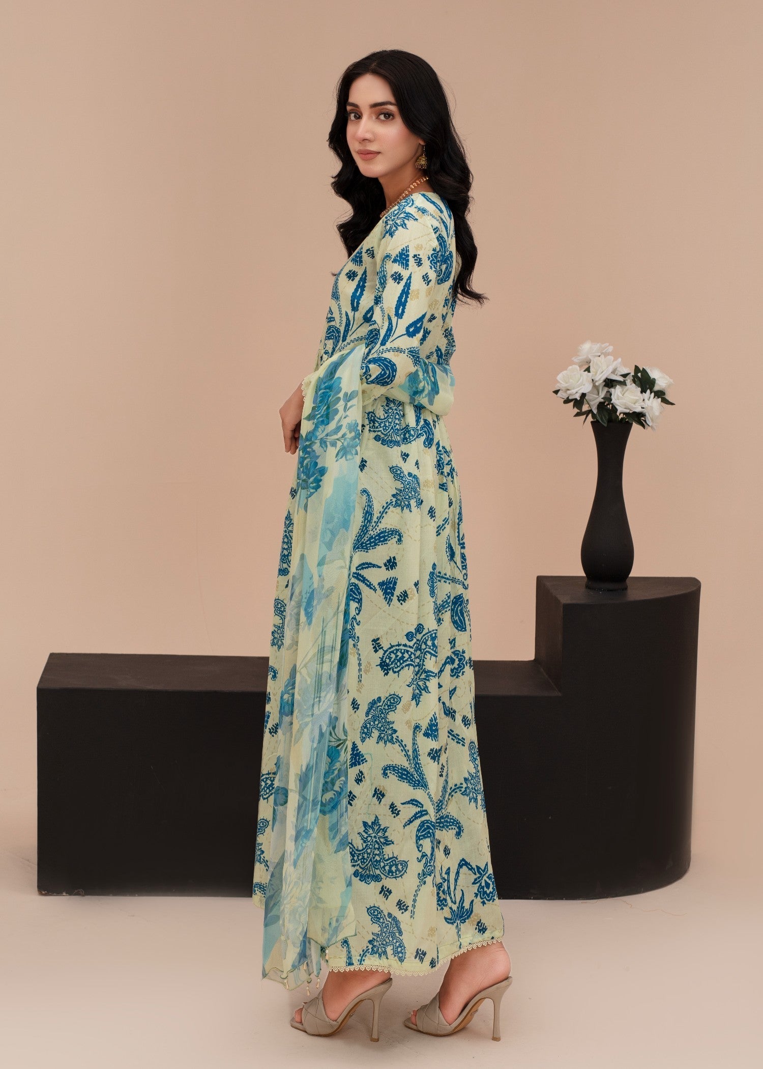 Ayeza Collection Green Maxi 06 Women 2pcs