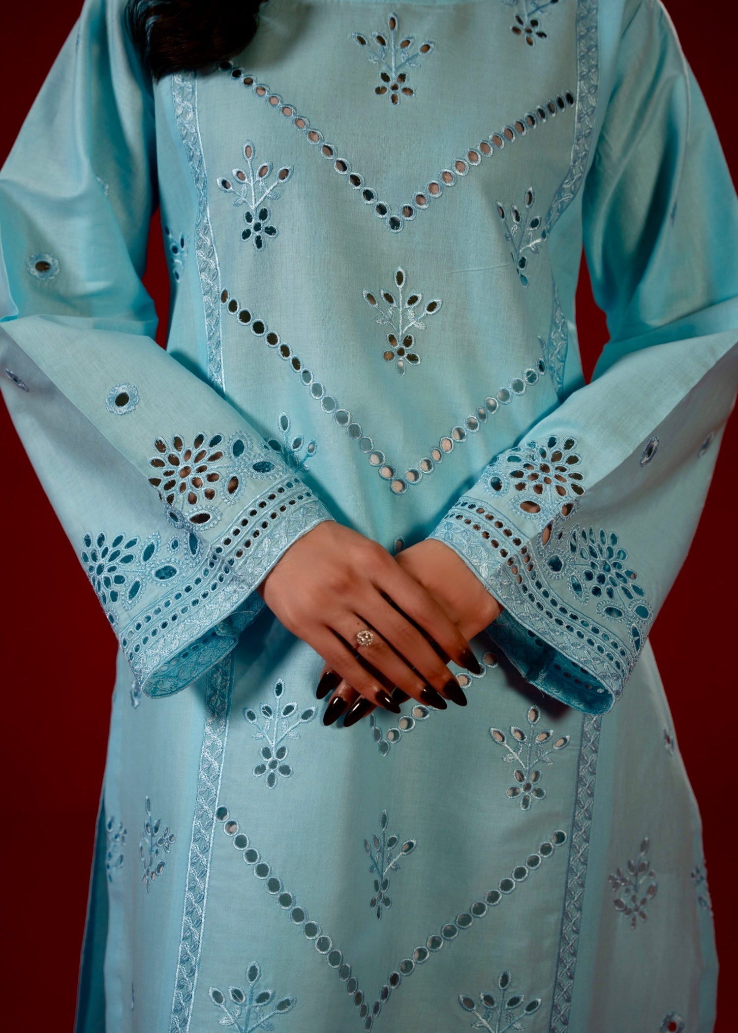 Zeenat & Zoha Sky Blue Women 2pcs