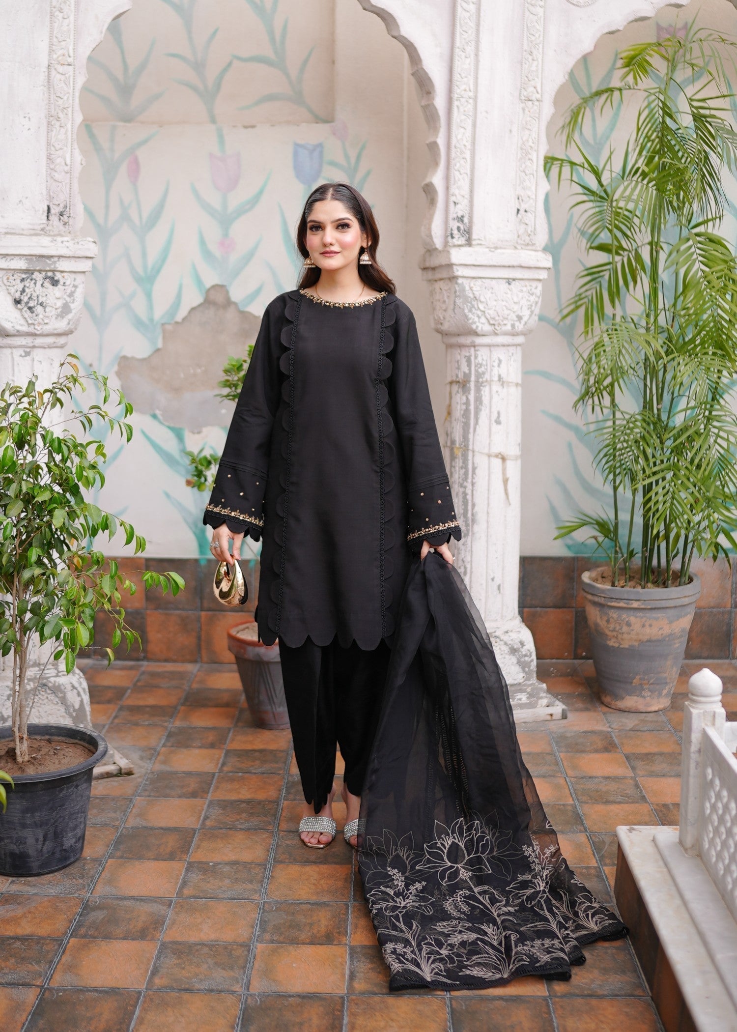 Fozia Khalid Raven Women 3pcs