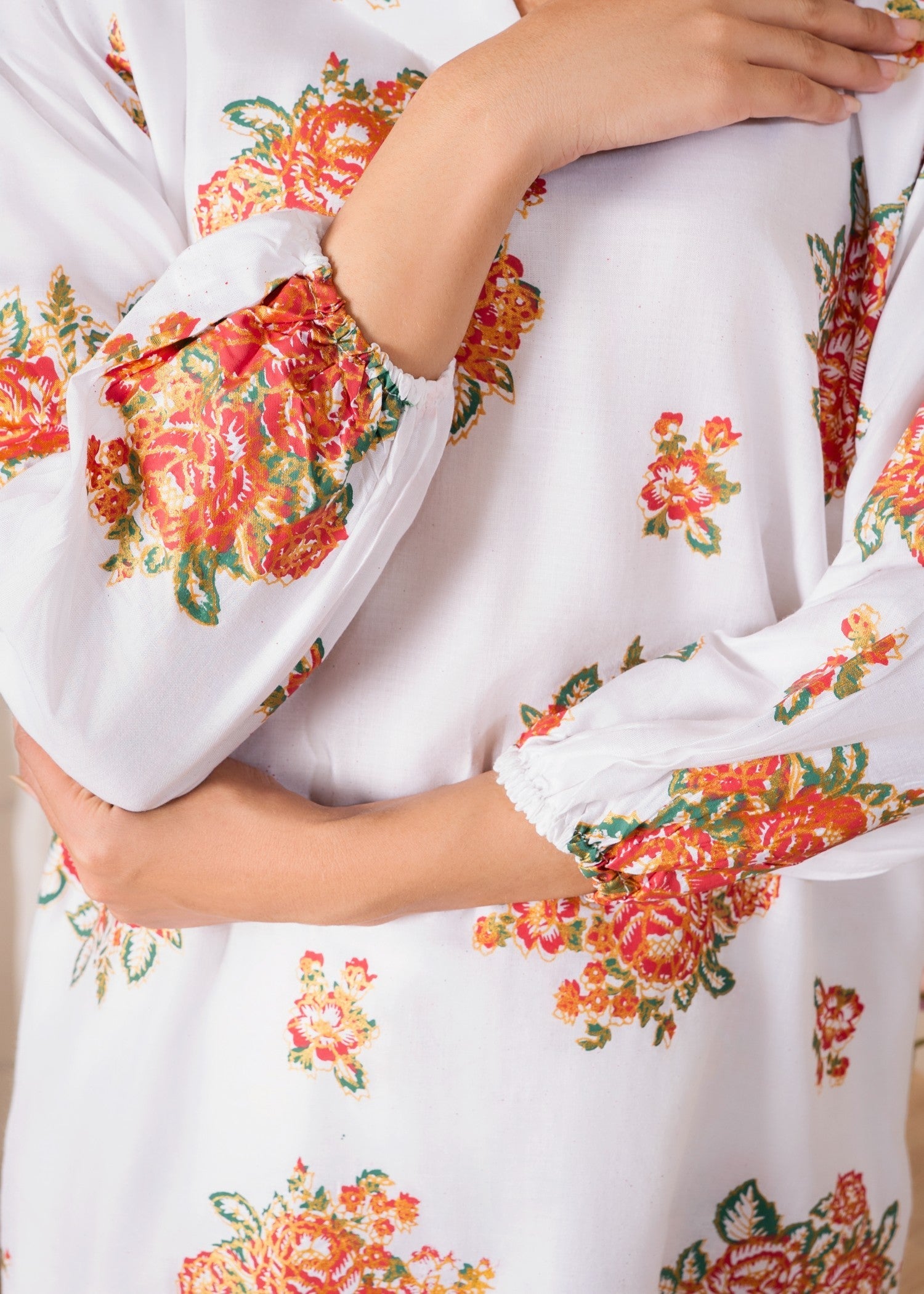 Gulposh Ghulab (Stitched Printed ) White Women 2pcs