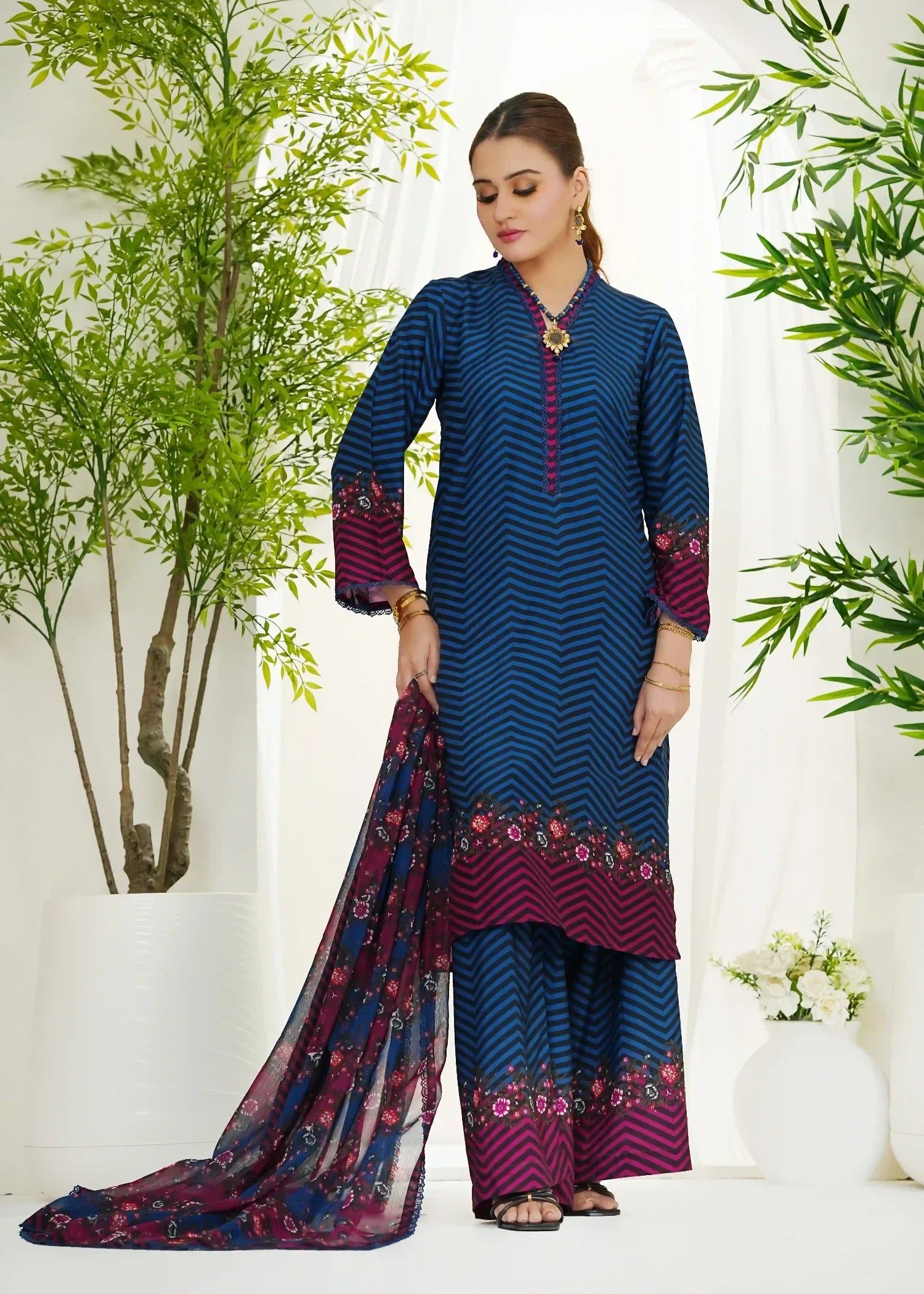 Grape Drape Indigo Fusion Women 3pcs