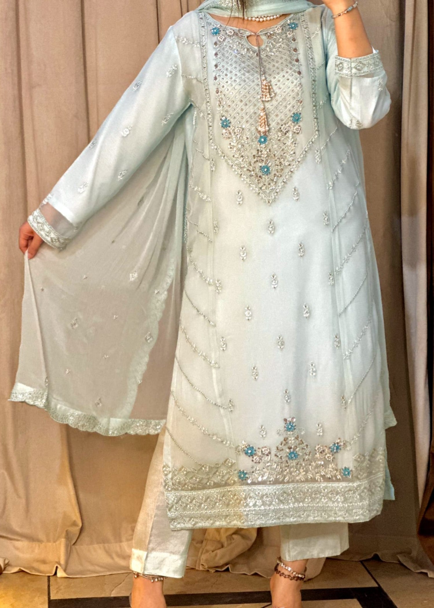 Zohan Ateeq Tasbiha (Ice Blue) Women 3pcs