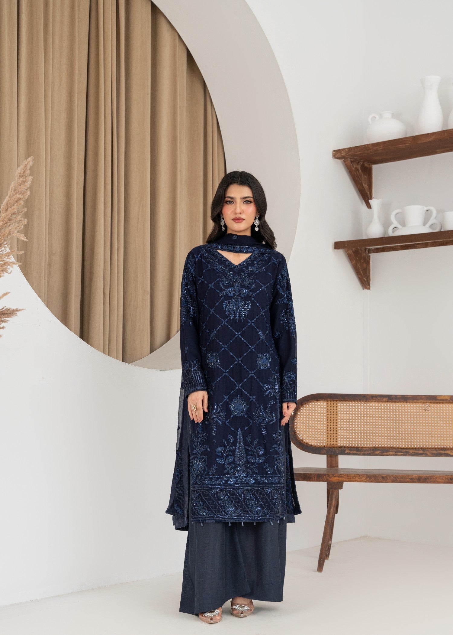 Qasim Anwer By Chandni Bridals MINA Women 3pcs