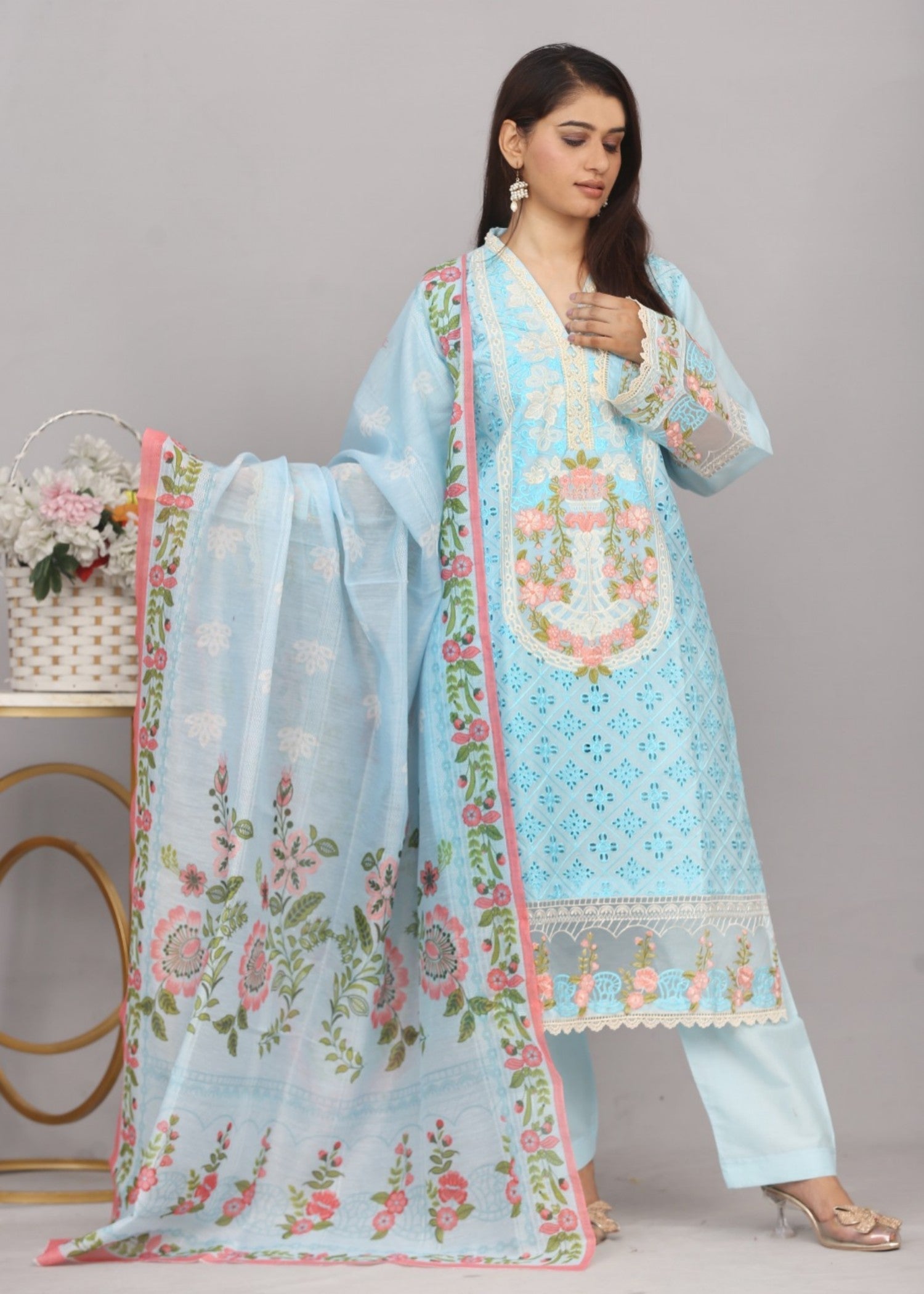 Mr Rai Attires Rida Embroidered Women 3pcs