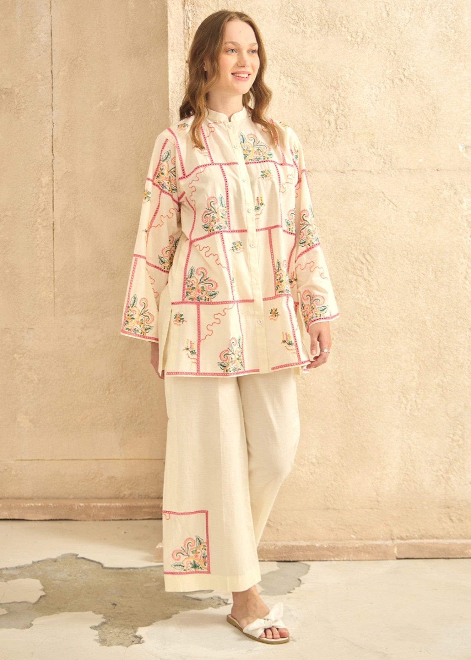 Kiara Suria – Embroidered Co ords Set Women 2pcs