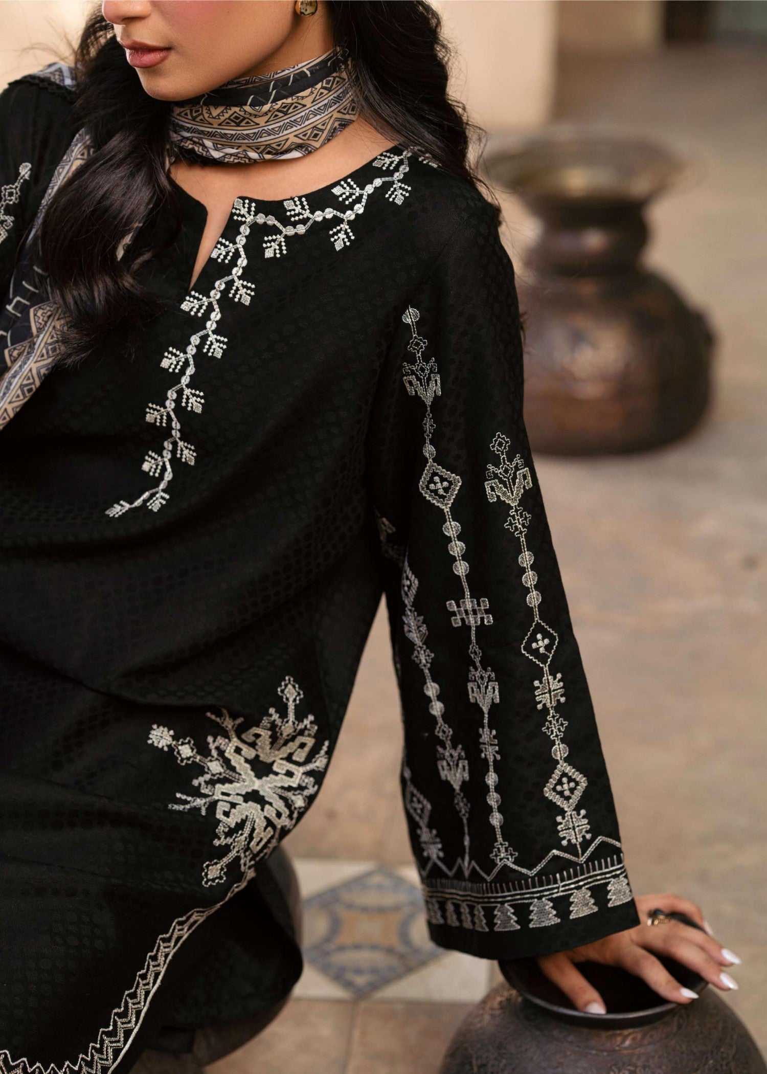 Musaif Mehru Stitched () Women 3pcs
