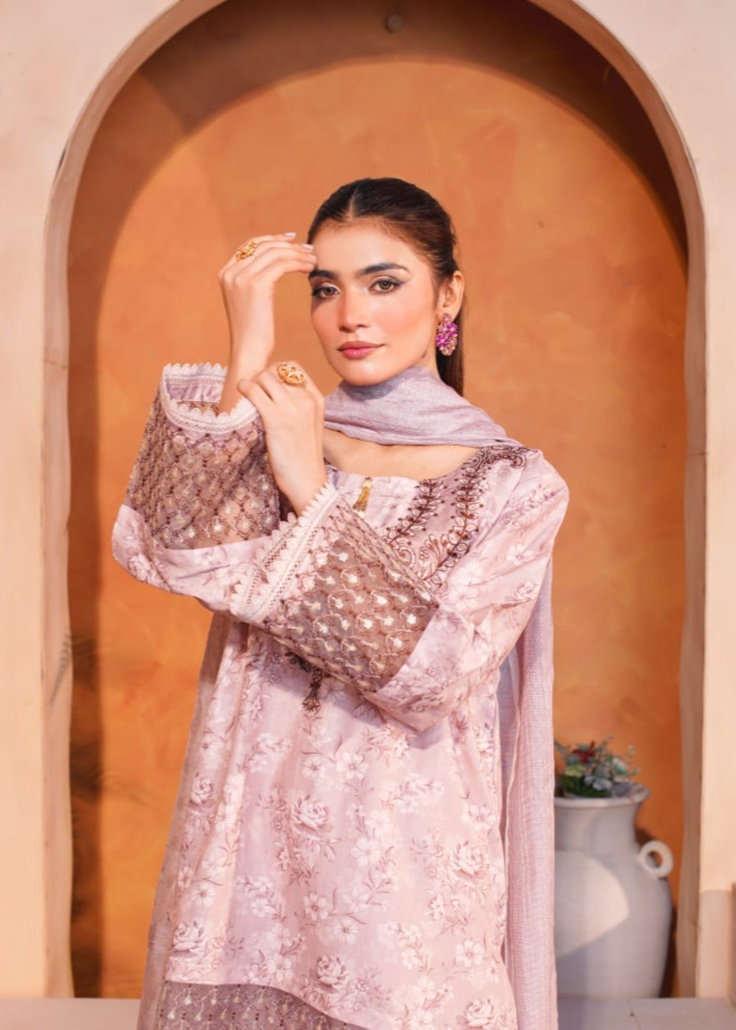 Shehroz Fashion SHEEN E BAHAR LAWN EMBROIDERY SUIT Women 3pcs
