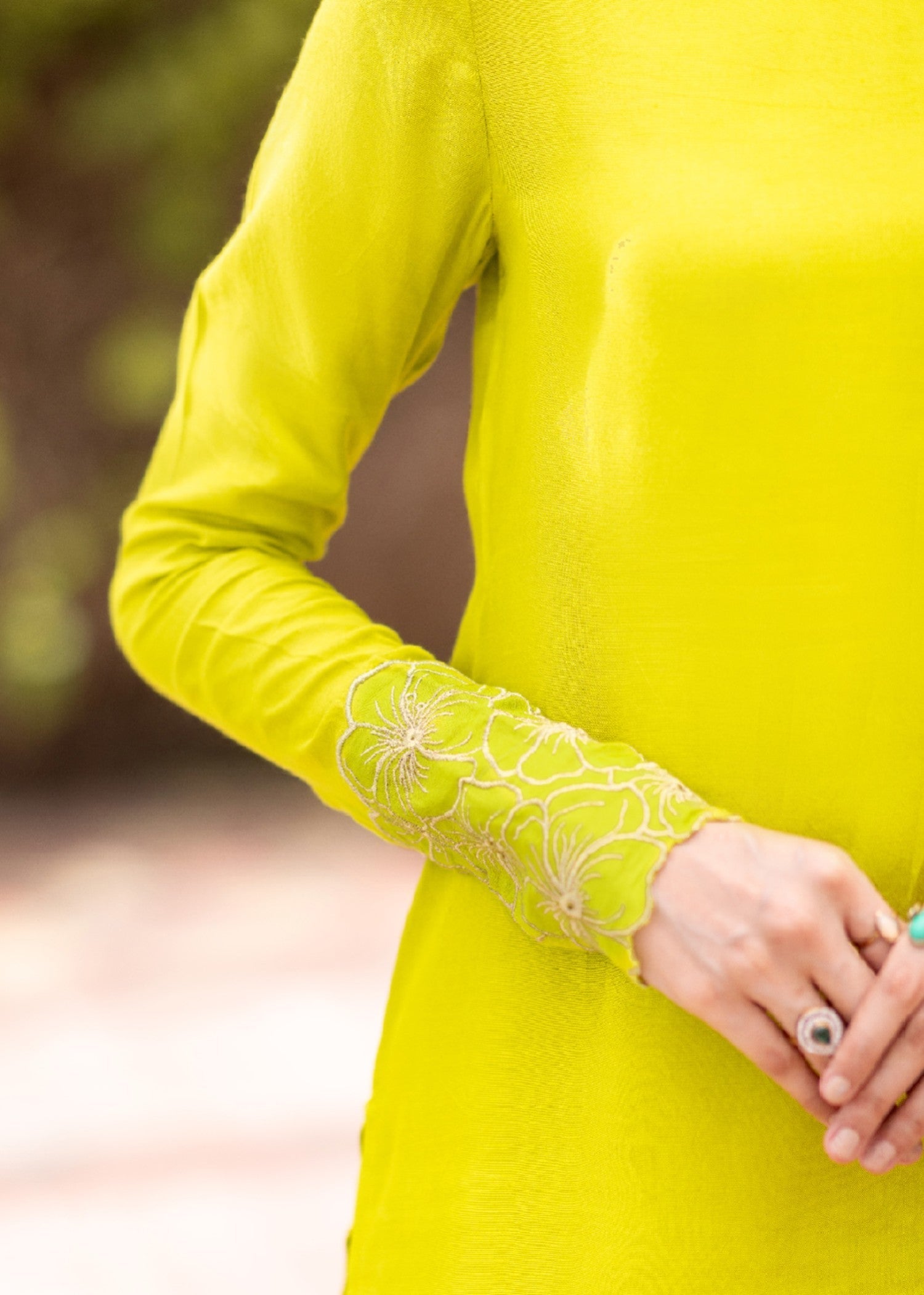 Daak & Co. Mashaal Lime Women 3pcs