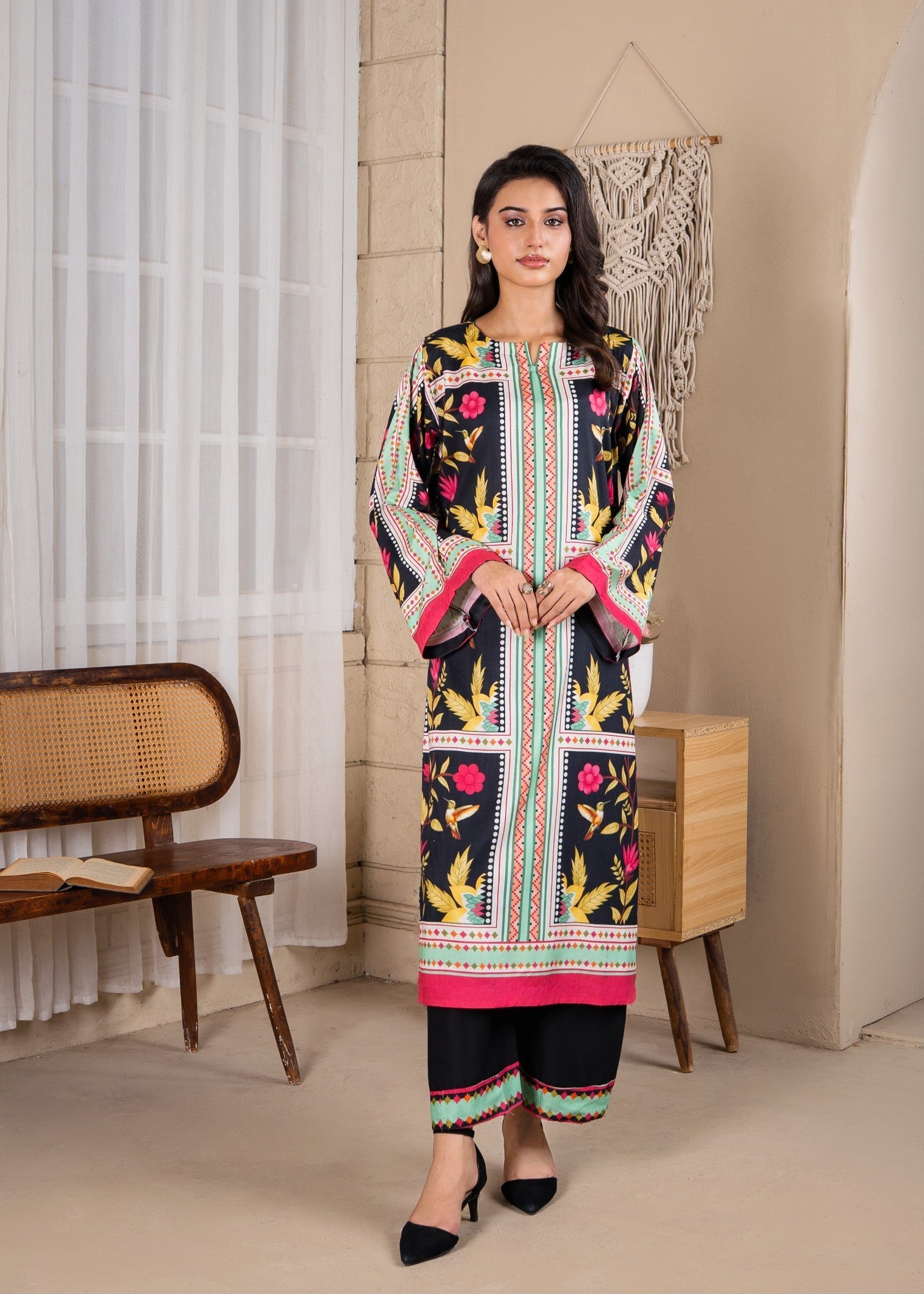 Gulposh Noir Elegence (Digital printed ) Women 2pcs