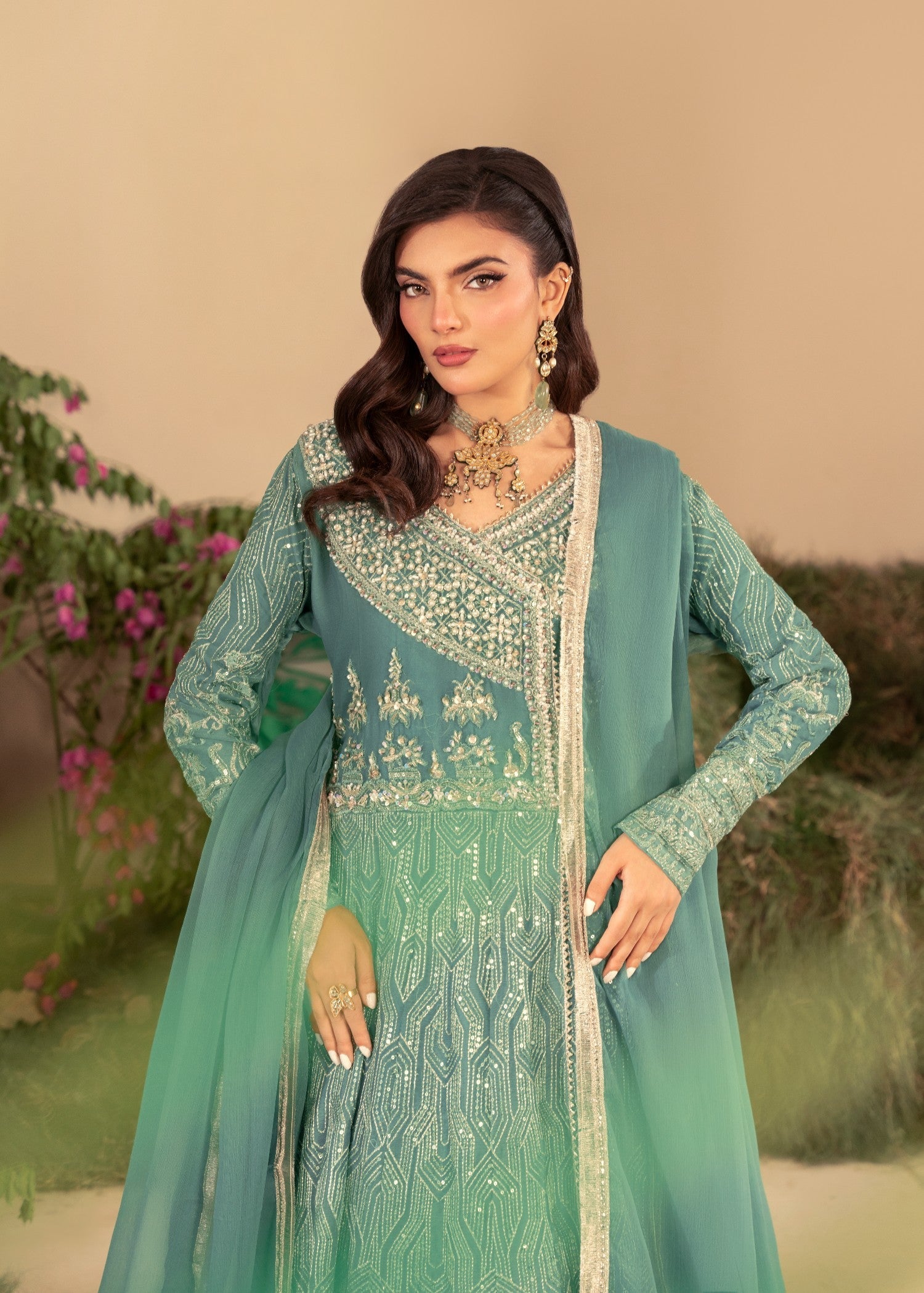 Four Season Boutique MARFEEN PASTEL GREEN Women 3pcs