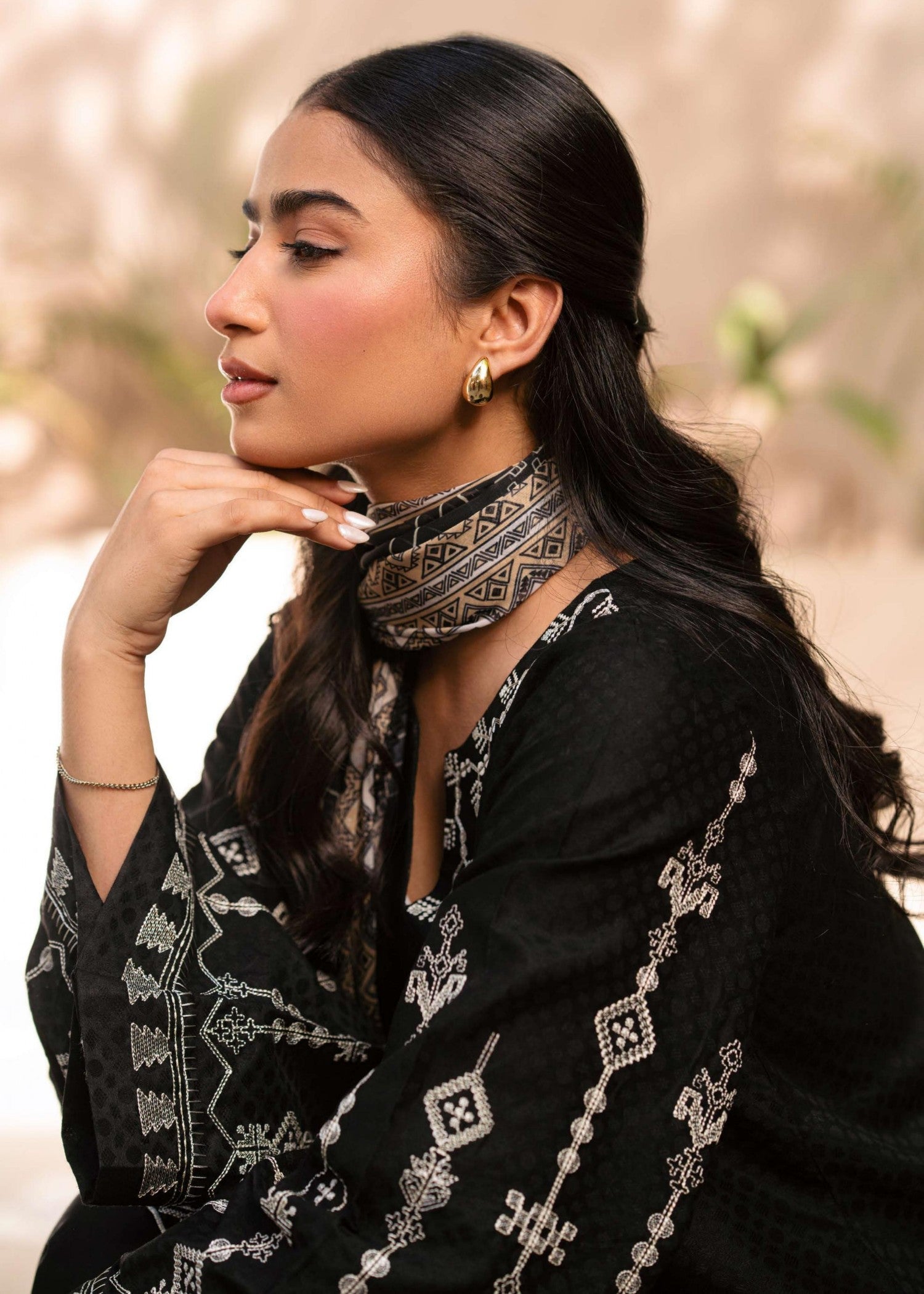 Musaif Mehru Stitched () Women 3pcs