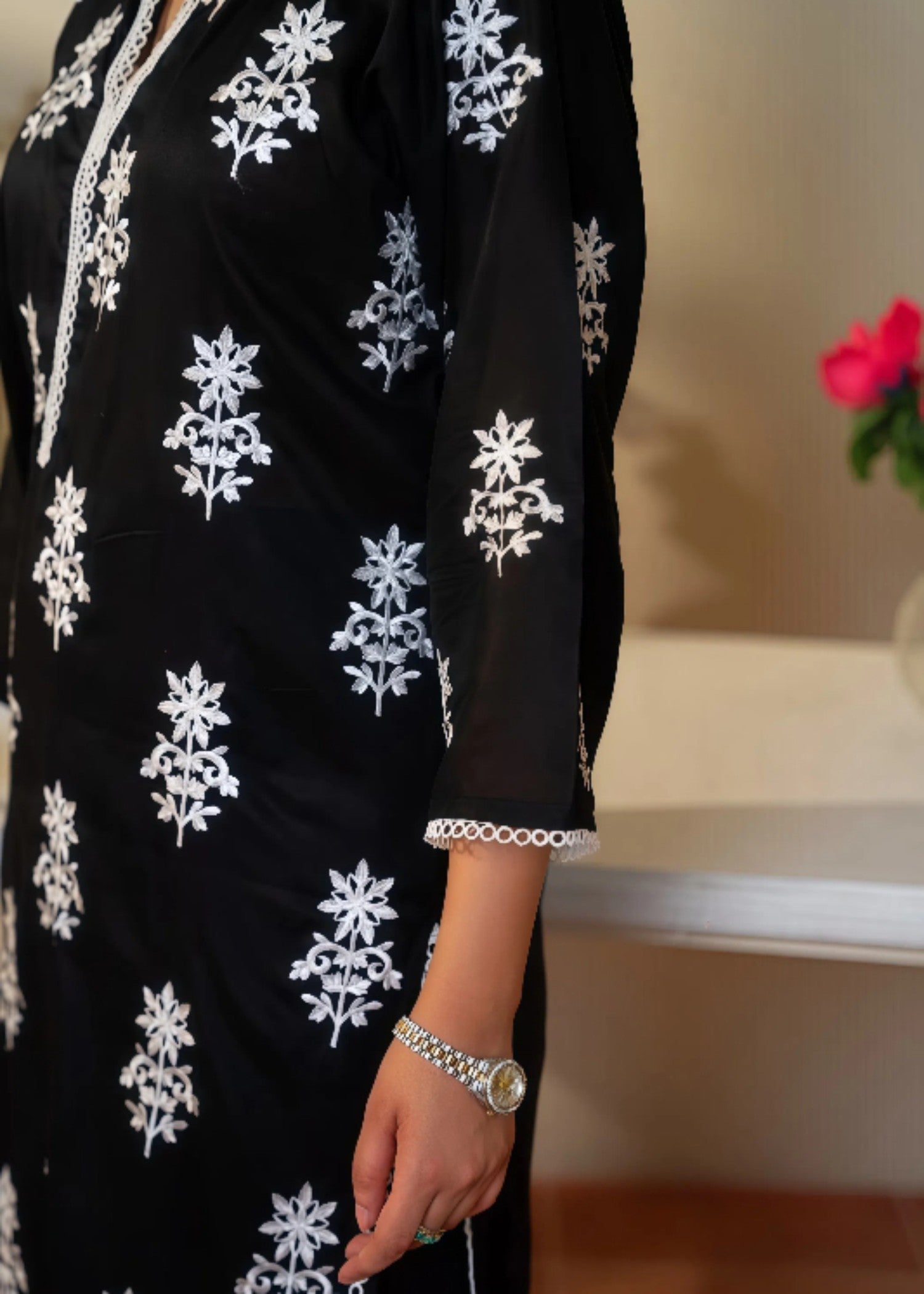 Zeephire BLACK EMB Women 3pcs