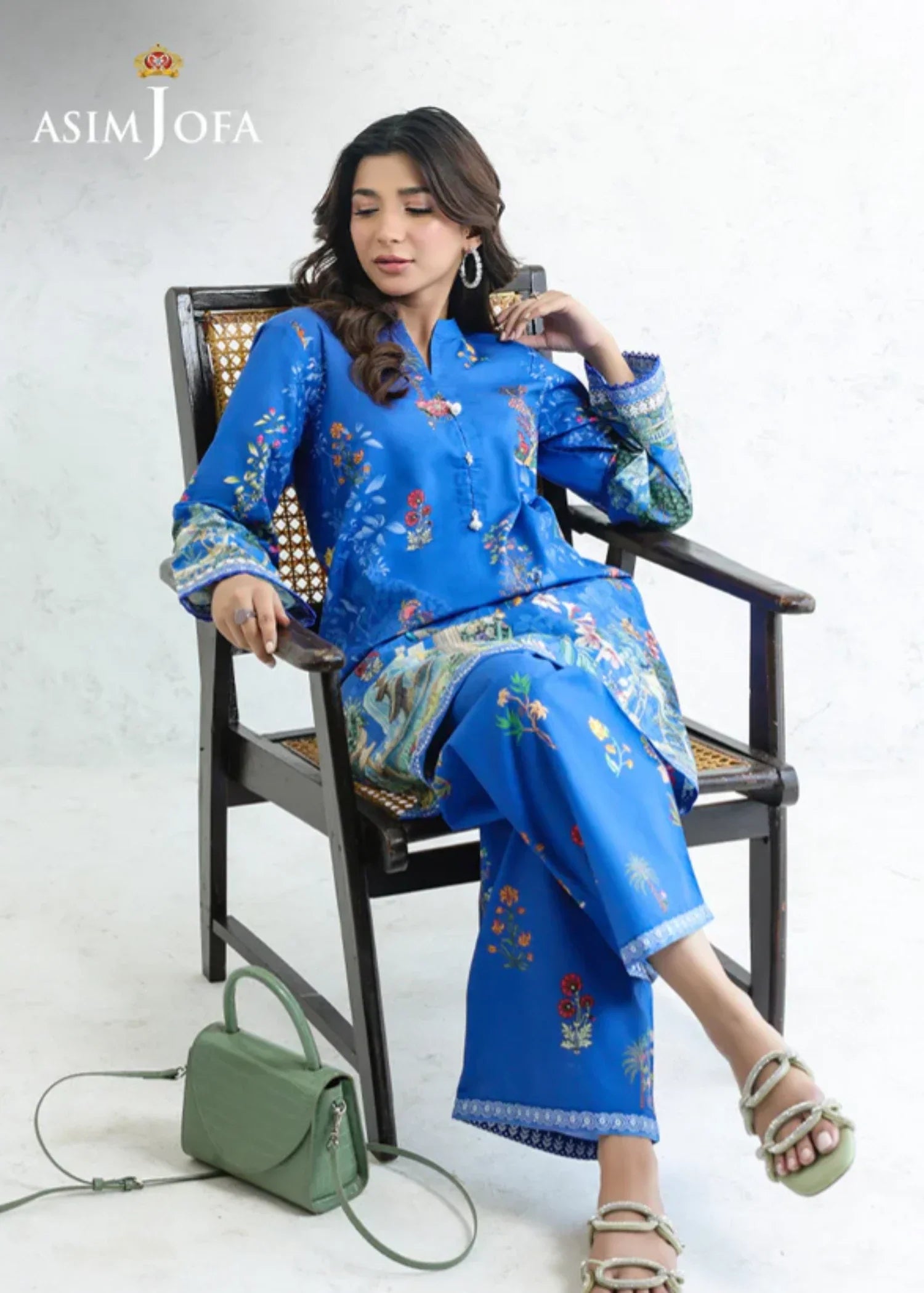 Asim Jofa AJPB 215 PRINTED CAMBRIC STITCHED Women 2pcs