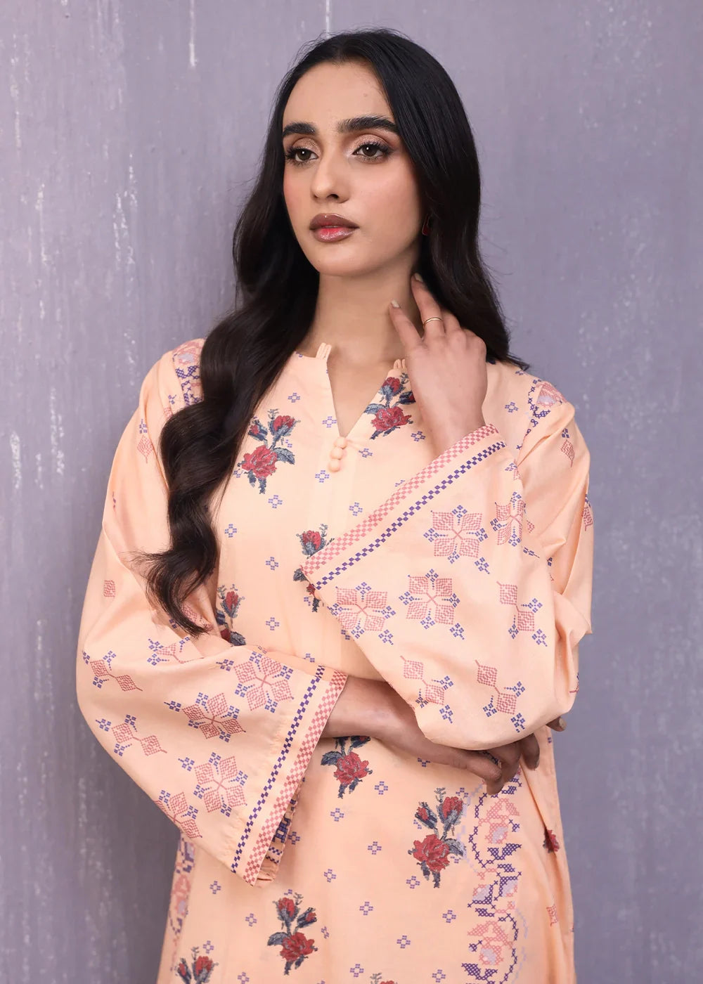 Rashid Textile Stitched Digitally Printed Lawn 1024 Women 2pcs